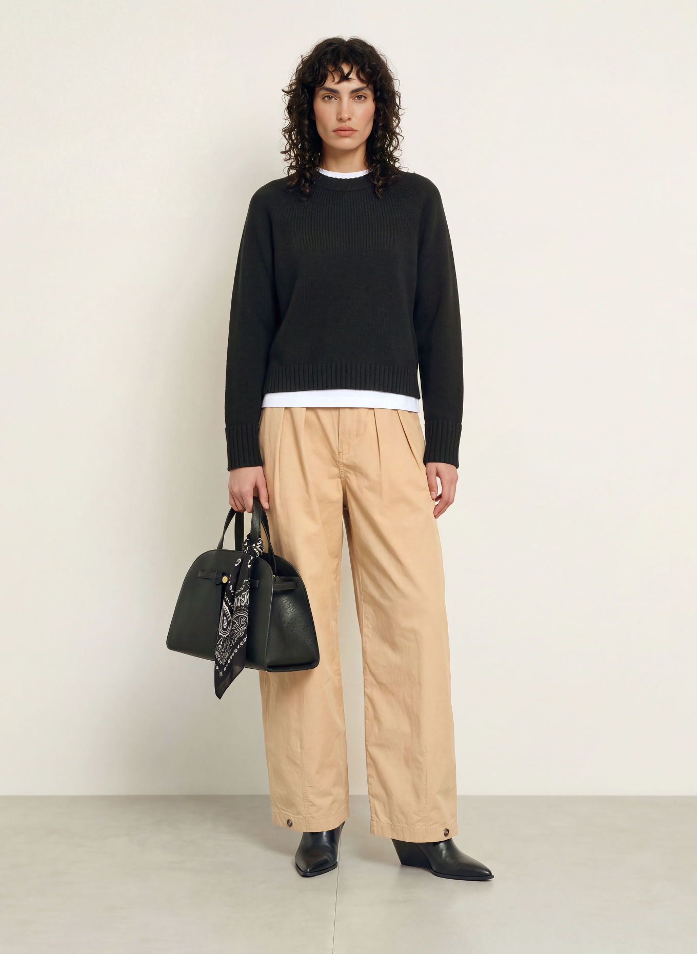 ARKET Pullover: SCHWARZ