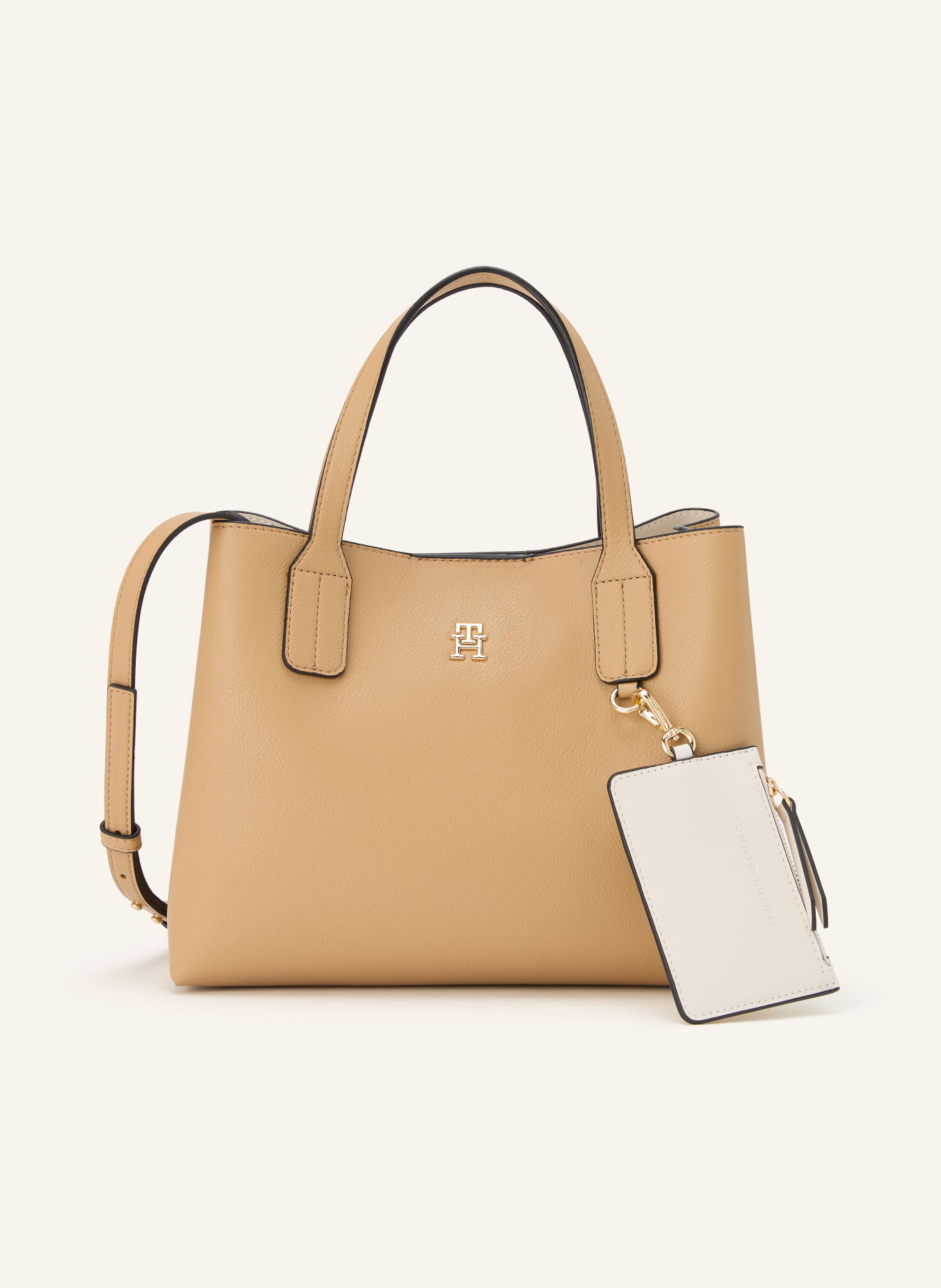 TOMMY HILFIGER Schoudertas: BEIGE