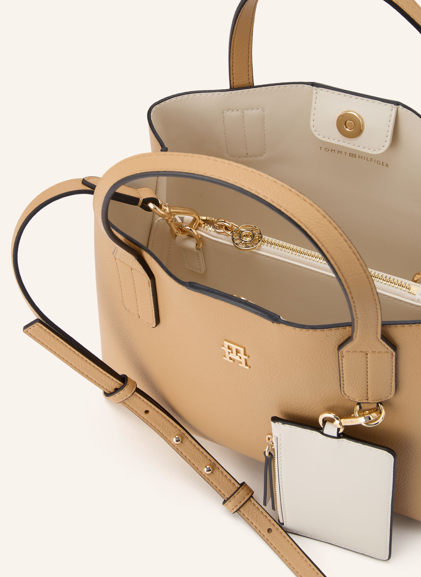 TOMMY HILFIGER Schoudertas: BEIGE
