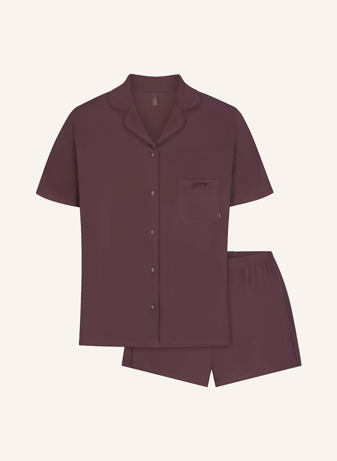 SKIMS Pyjama short SKIMS SLEEP: RAISIN