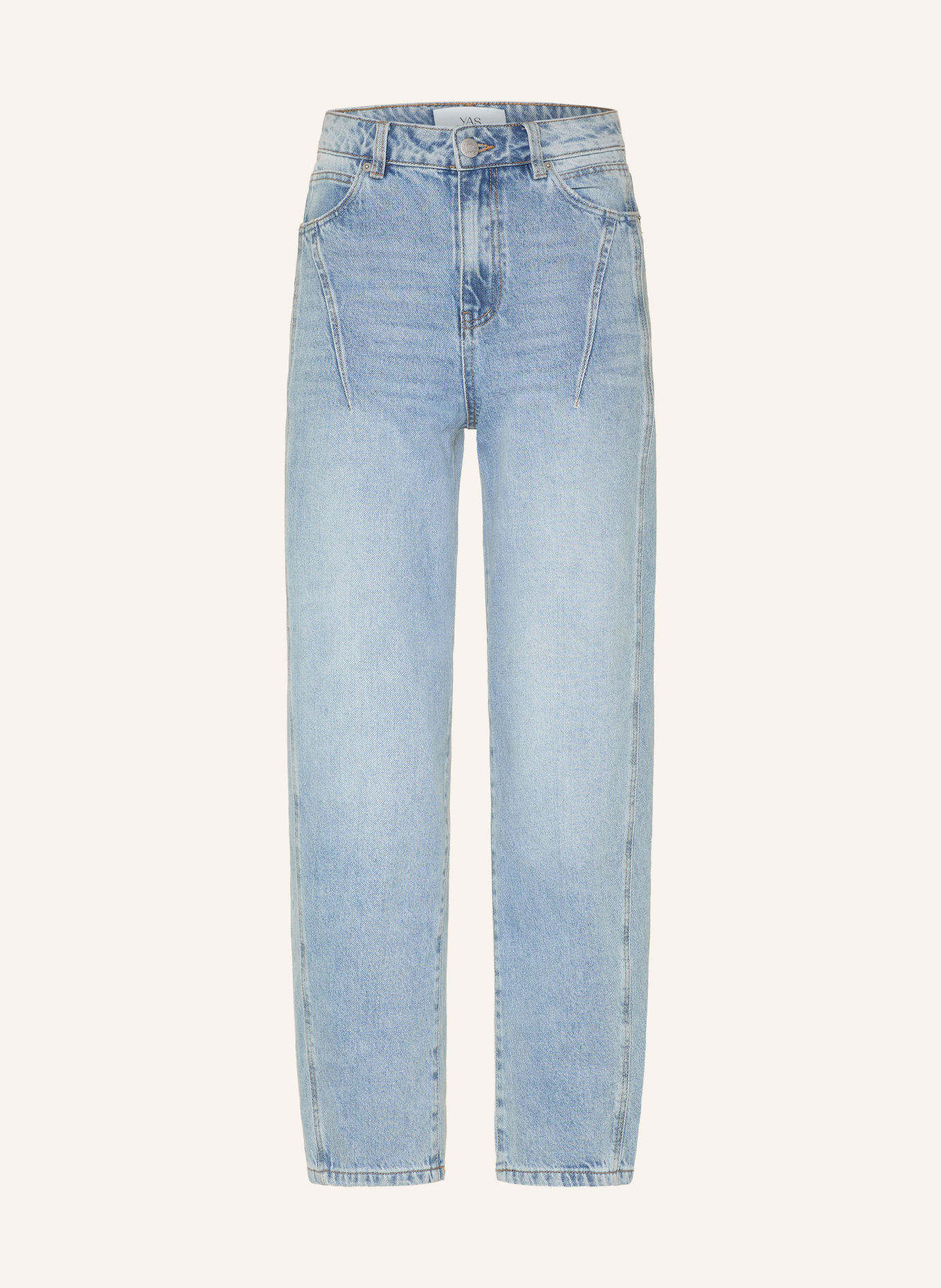 Y.A.S. Barrel Jeans: LIGHT BLUE DENIM
