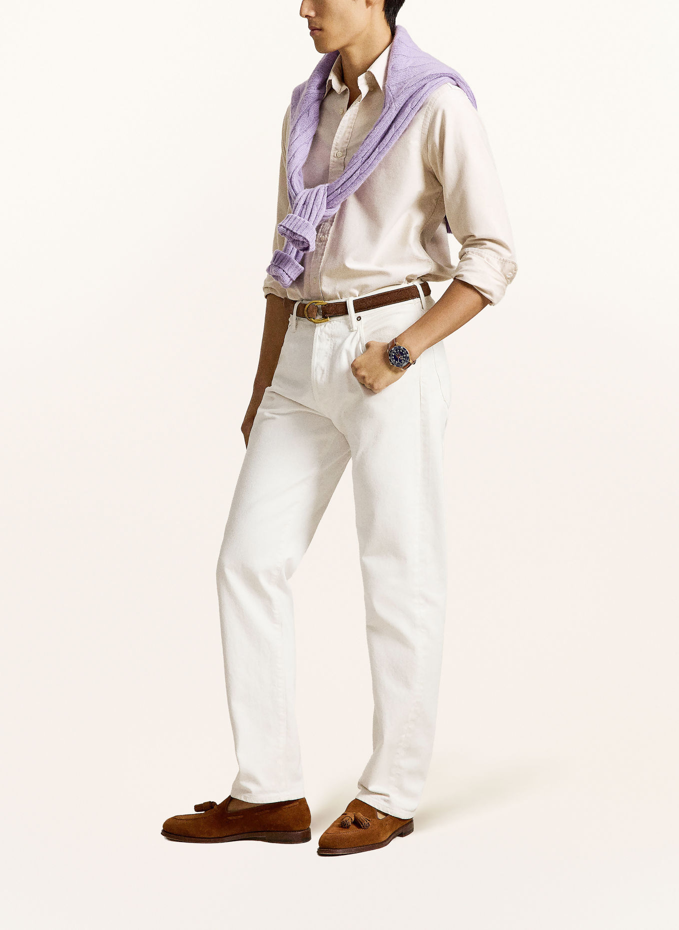 POLO RALPH LAUREN Oxford-skjorte Custom Fit: CREME