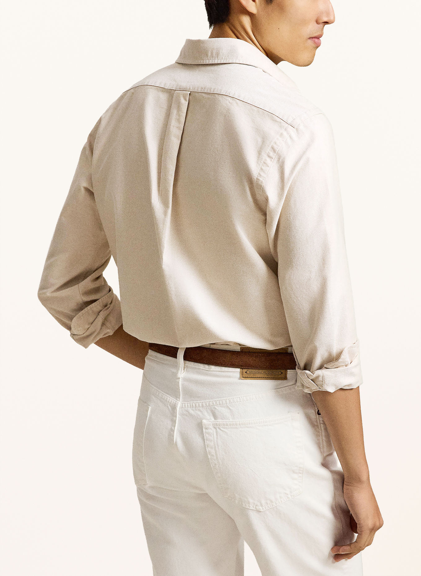 POLO RALPH LAUREN Oxford-skjorte Custom Fit: CREME
