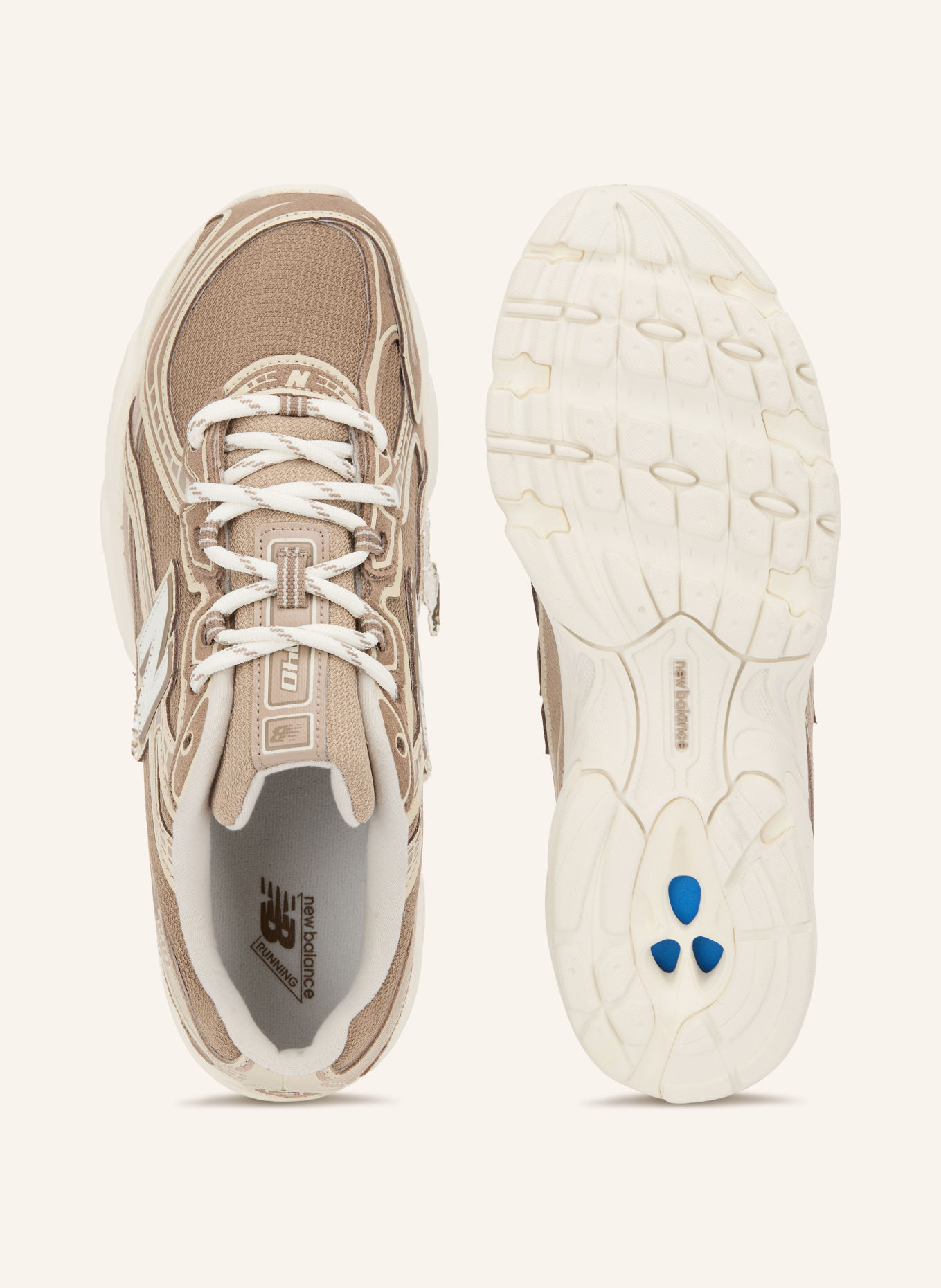 new balance Sneakers 740: BEIGE / LIGHT BROWN