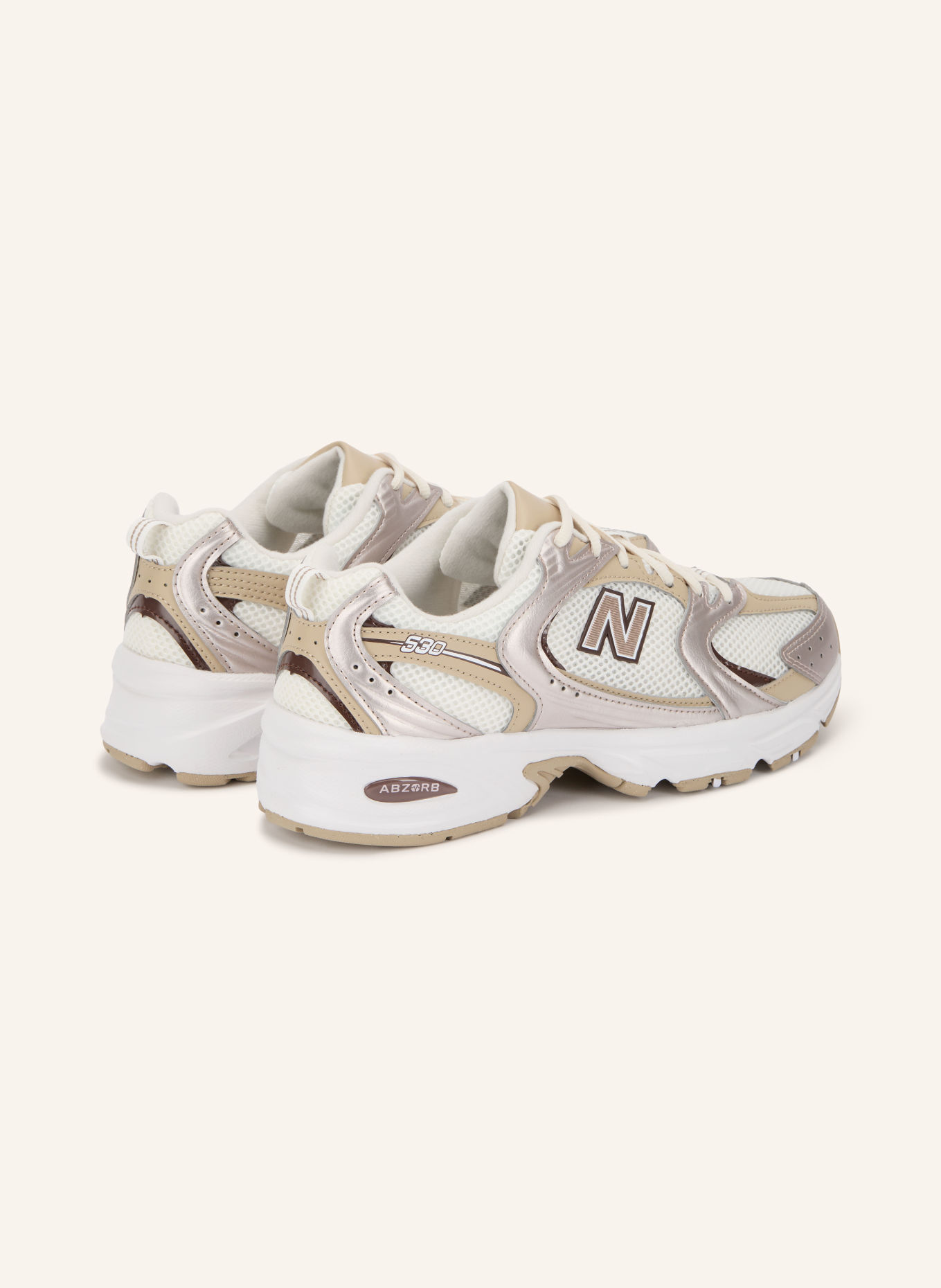 new balance Sneakers 530: WHITE / ROSE GOLD / BEIGE