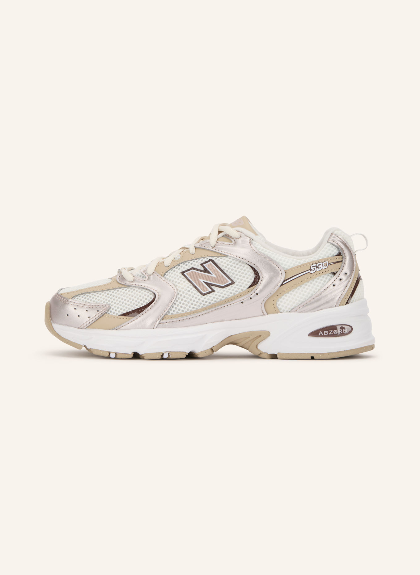 new balance Sneakers 530: WHITE / ROSE GOLD / BEIGE