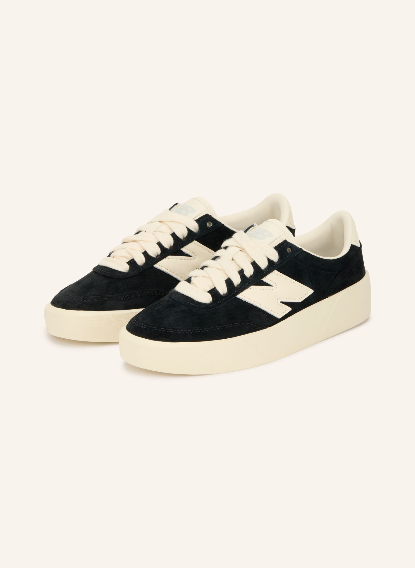 new balance Sneaker 750: SCHWARZ / CREME