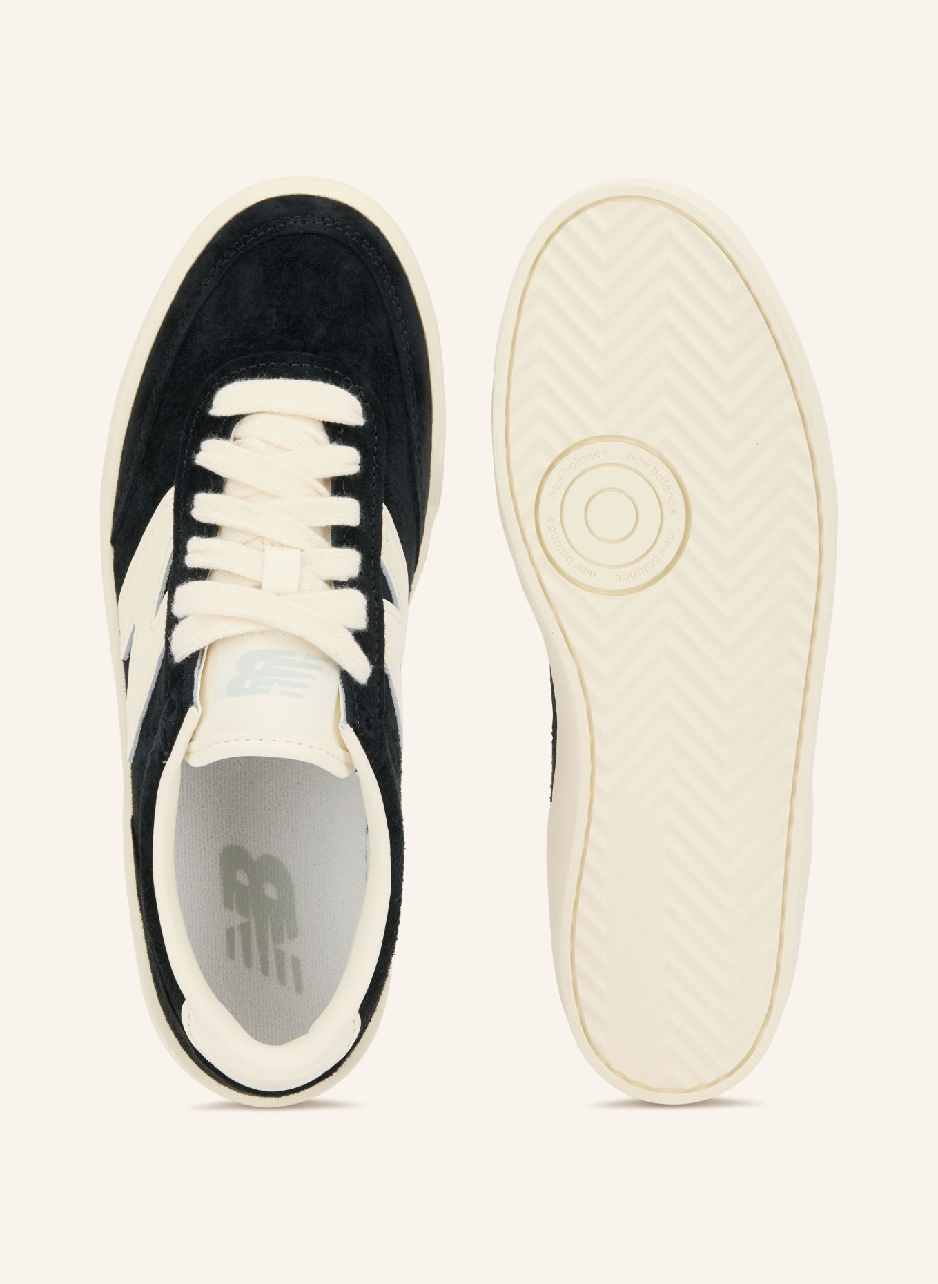 new balance Sneaker 750: SCHWARZ / CREME