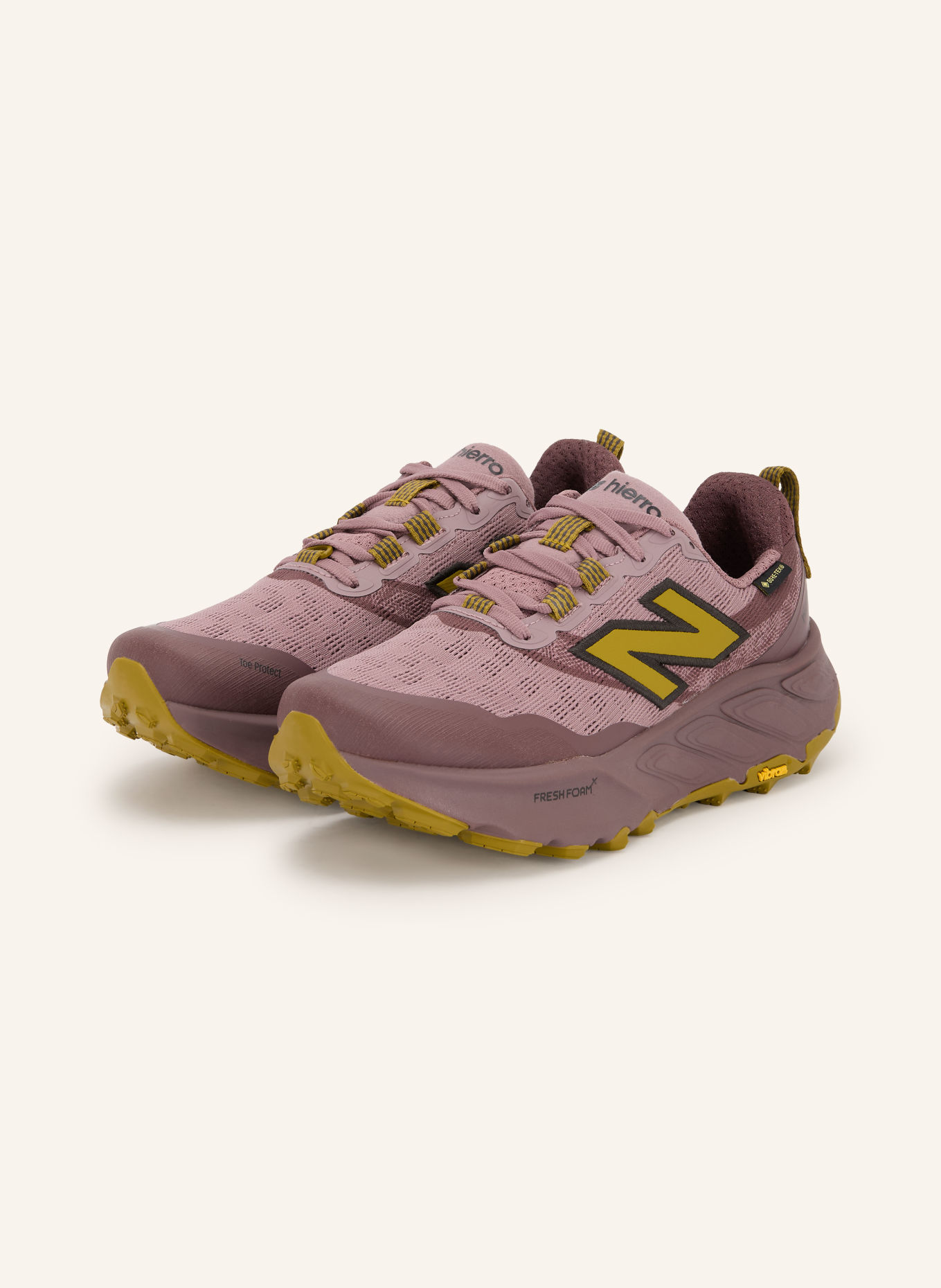 new balance HIERRO GTX Trail running shoes: DARK RED / DUSKY PINK / DARK YELLOW