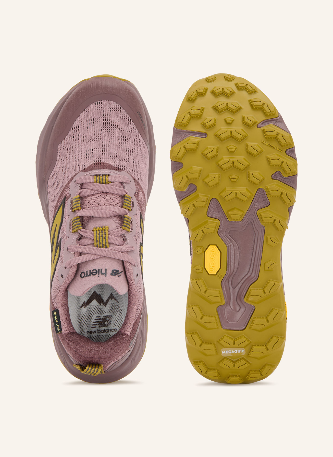 new balance HIERRO GTX Trail running shoes: DARK RED / DUSKY PINK / DARK YELLOW
