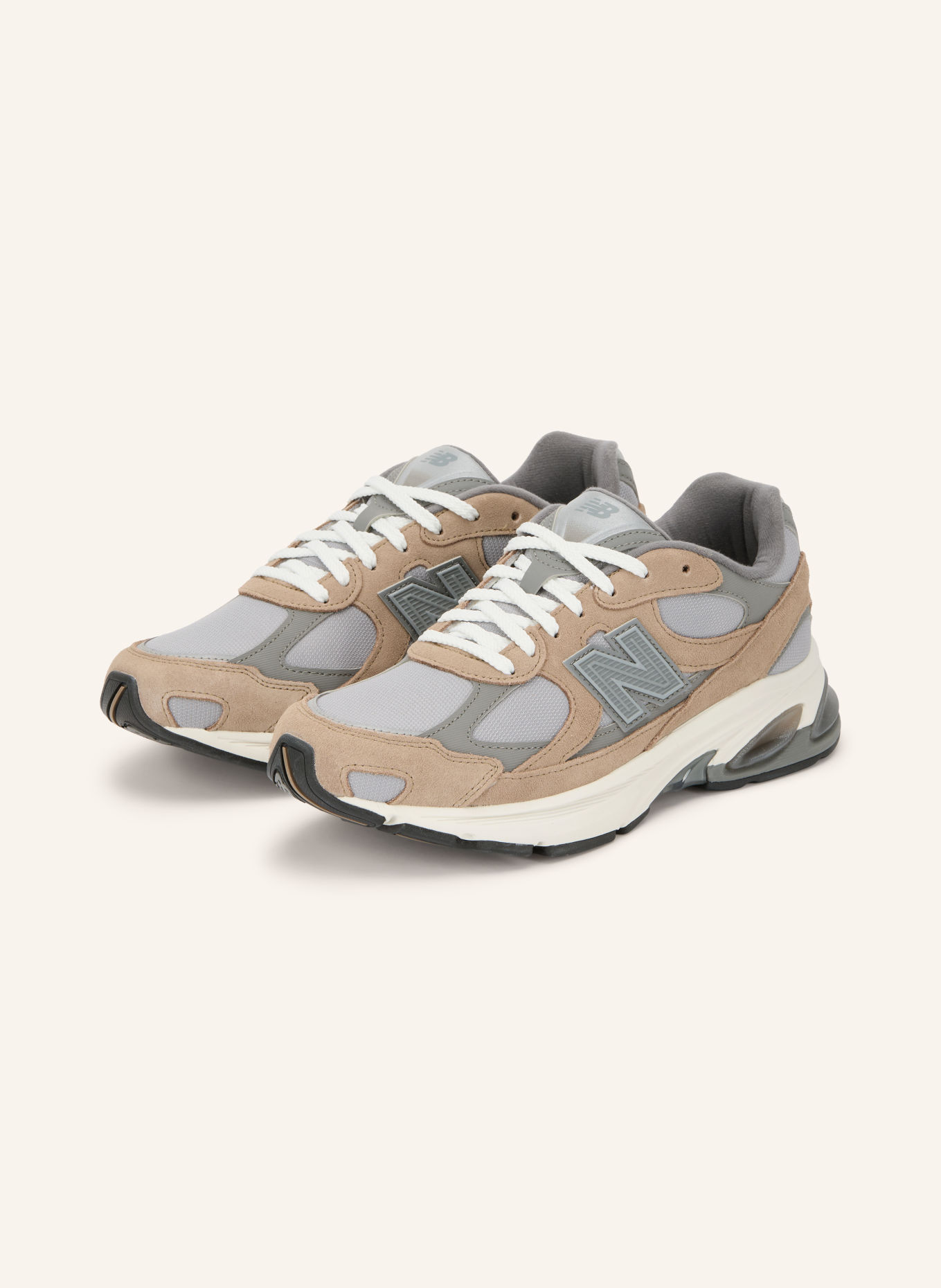 new balance Sneakers 2010: GRAY / LIGHT BROWN