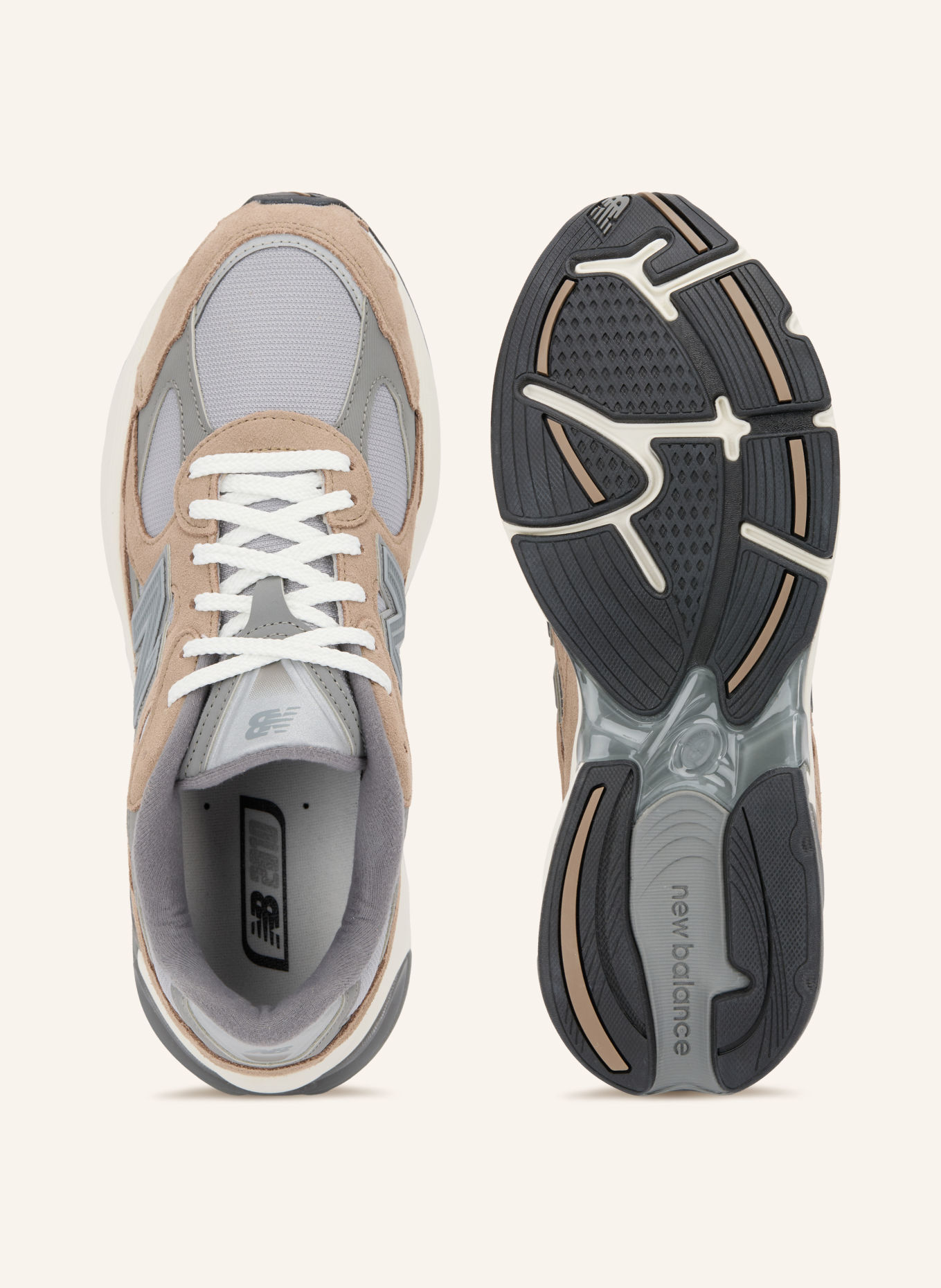 new balance Sneakers 2010: GRAY / LIGHT BROWN