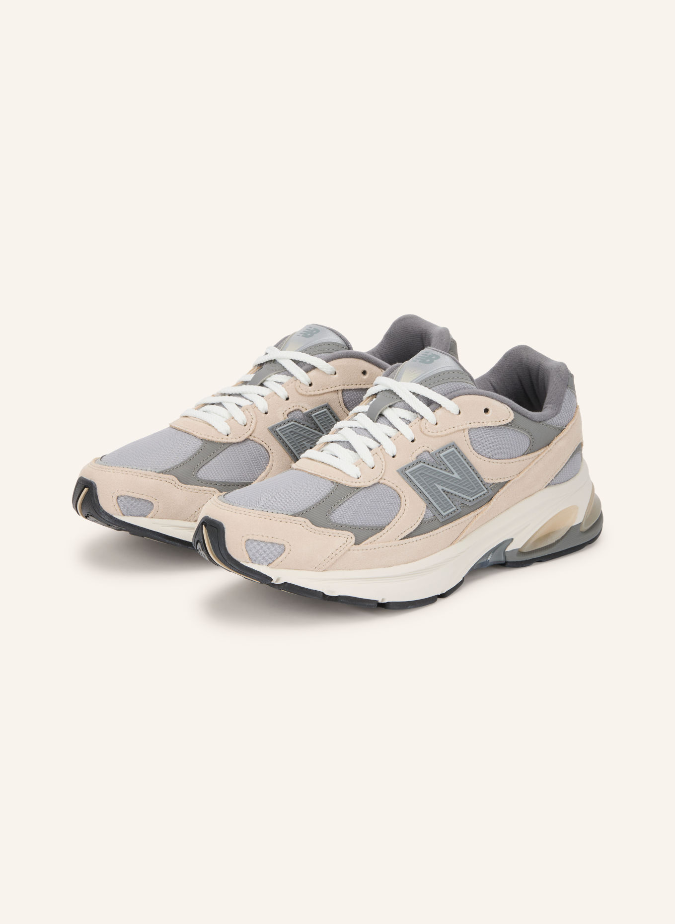 new balance Sneakers 2010: GRAY / BEIGE