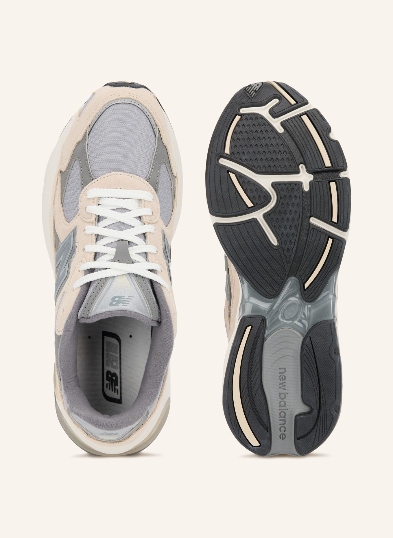 new balance Sneakers 2010: GRAY / BEIGE