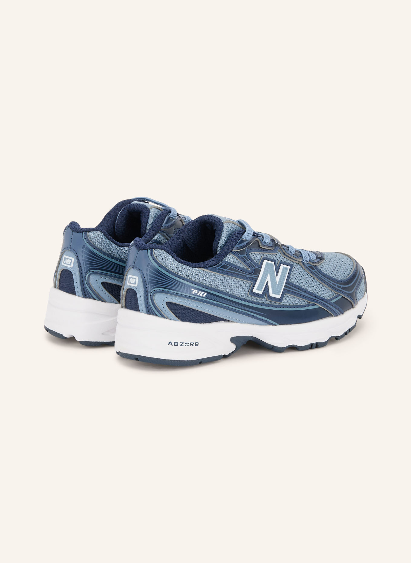 new balance Sneakersy 740: MODRÁ / TMAVĚ MODRÁ / BÍLÁ