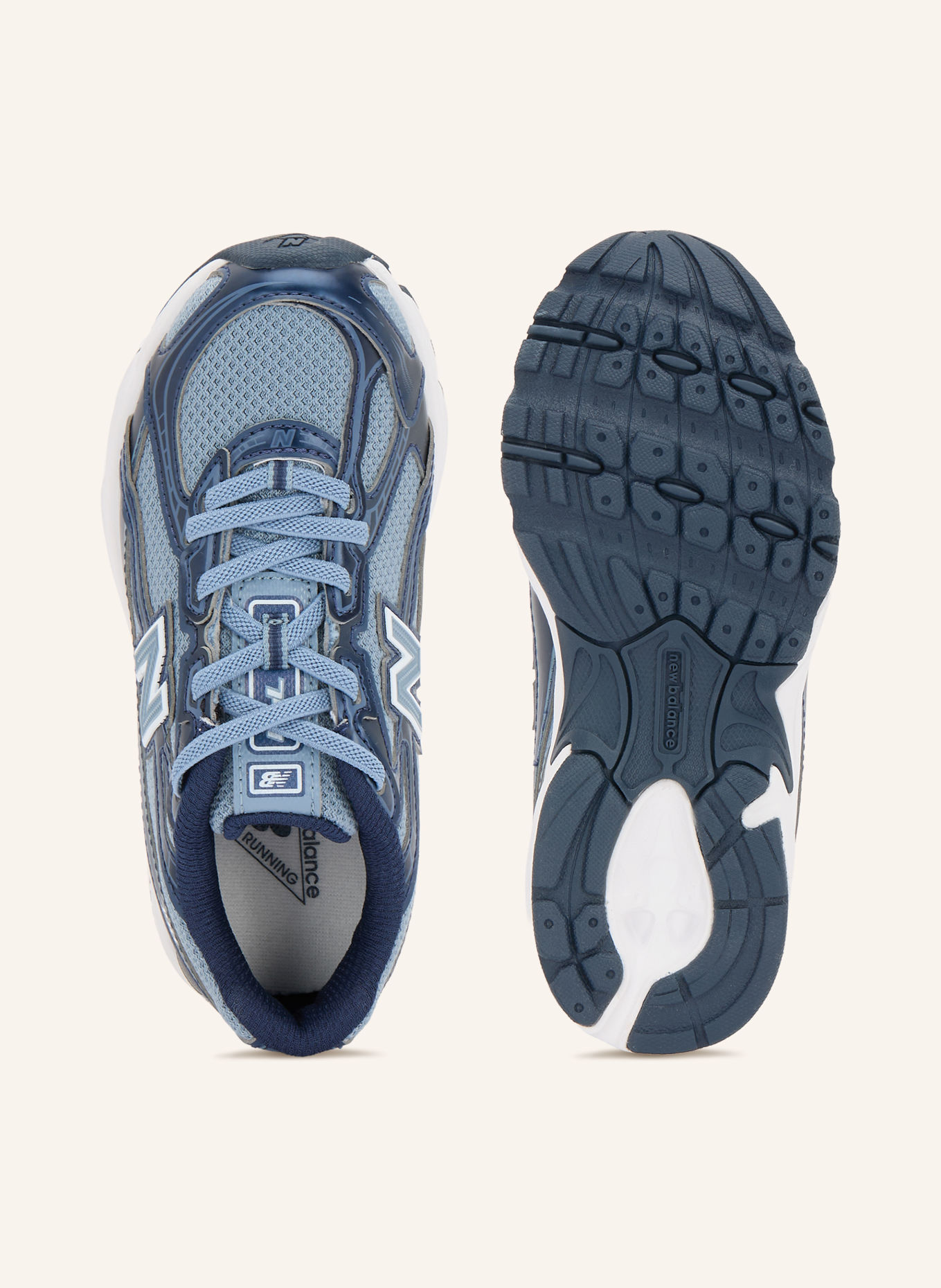 new balance Sneakersy 740: MODRÁ / TMAVĚ MODRÁ / BÍLÁ