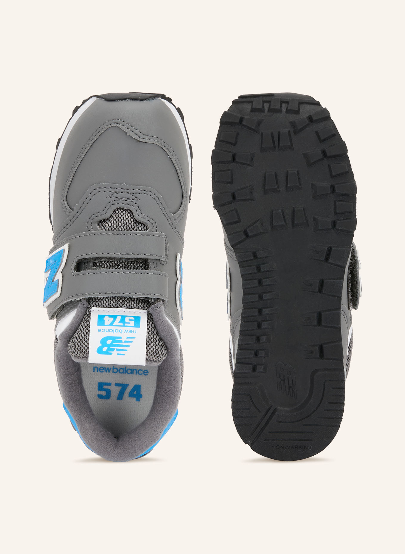 new balance Sneakersy 574: CZIEMNOSZARY / NIEBIESKI / BIAŁY