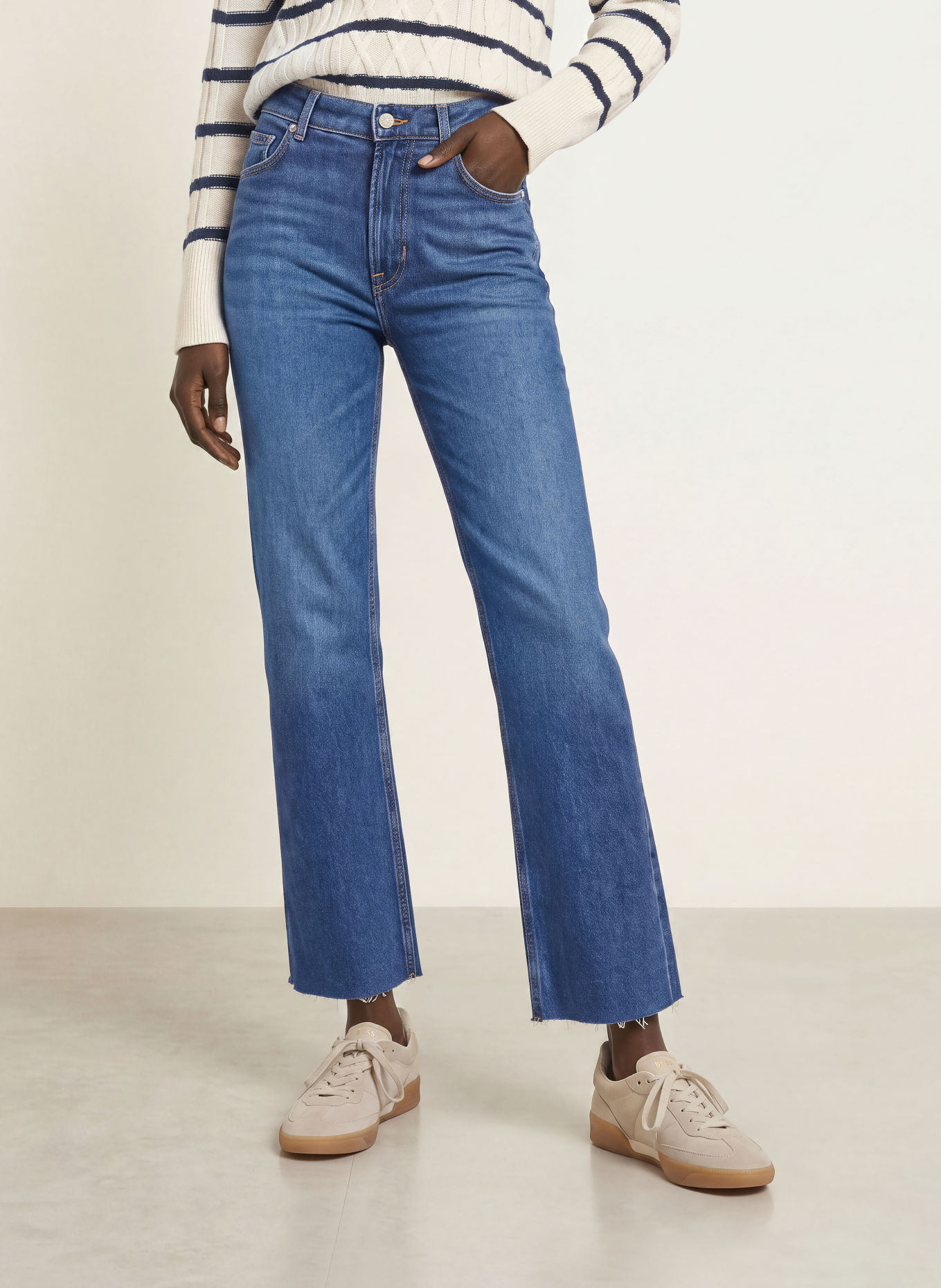 BOSS Wide-Leg jeans ANGELA: 404 DARK BLUE