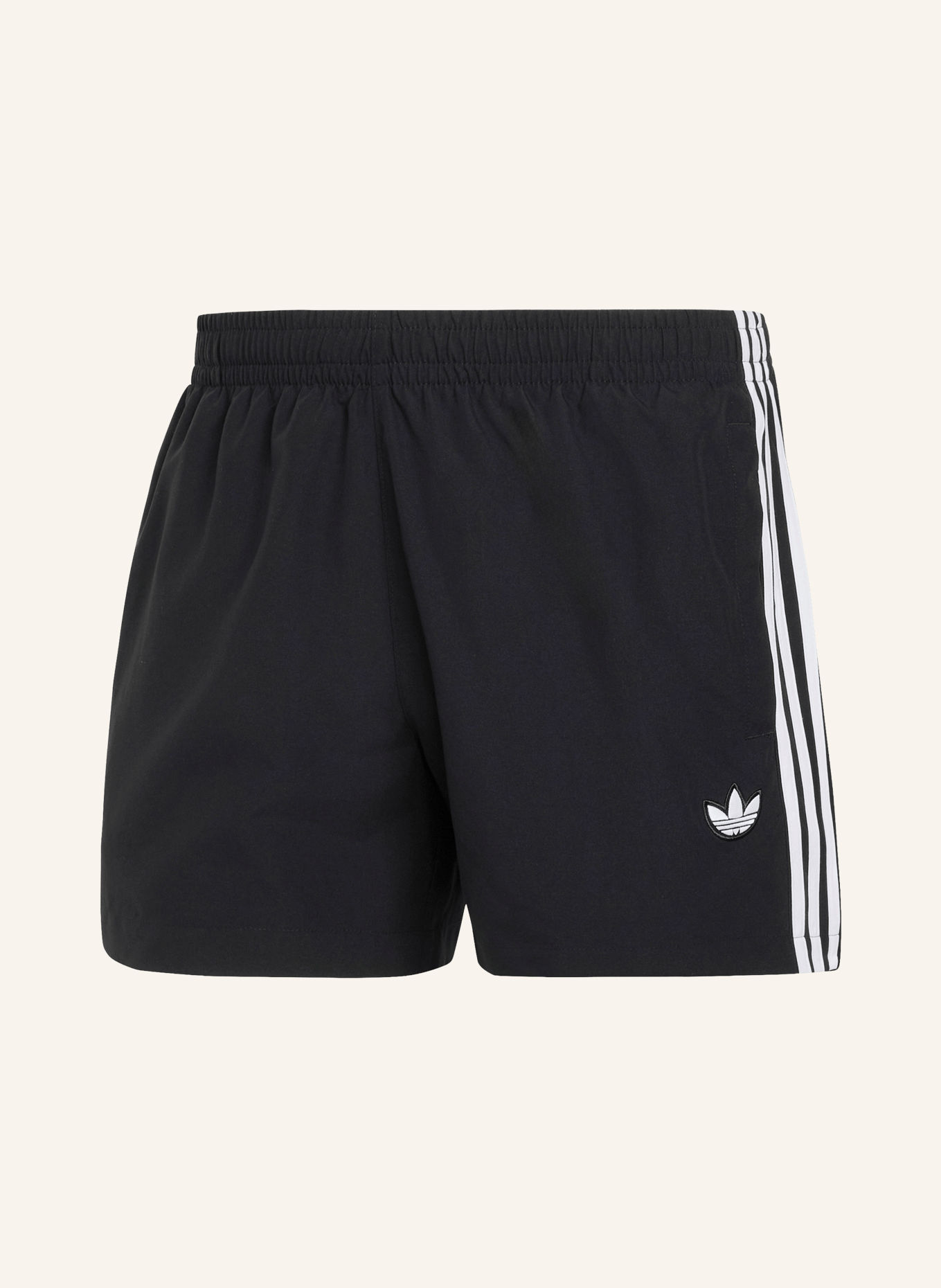adidas Originals Badeshorts 3-STREIFEN: SCHWARZ / WEISS