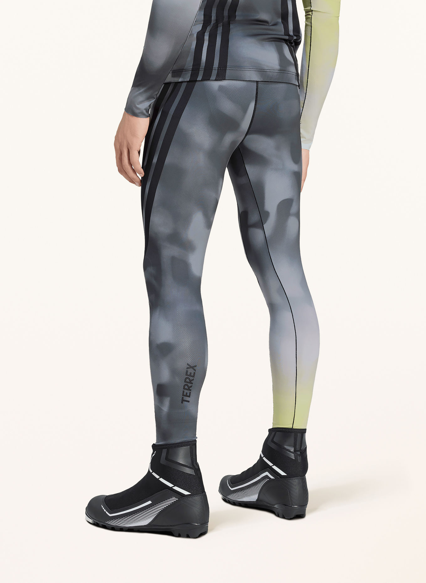 adidas TERREX Tights XCS: GRAU / DUNKELGRAU / HELLGELB