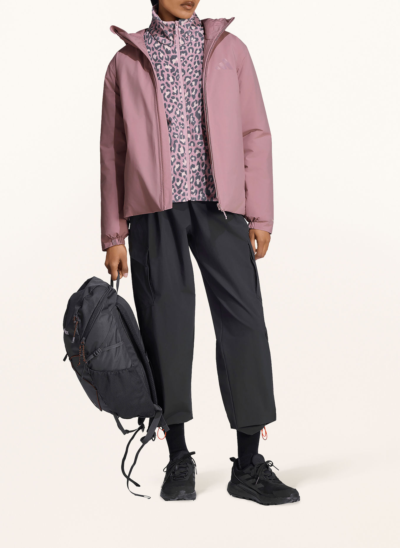 adidas TERREX Functionele jas TERREX MULTI ESSENTIALS CLIMAPROOF: ROZE