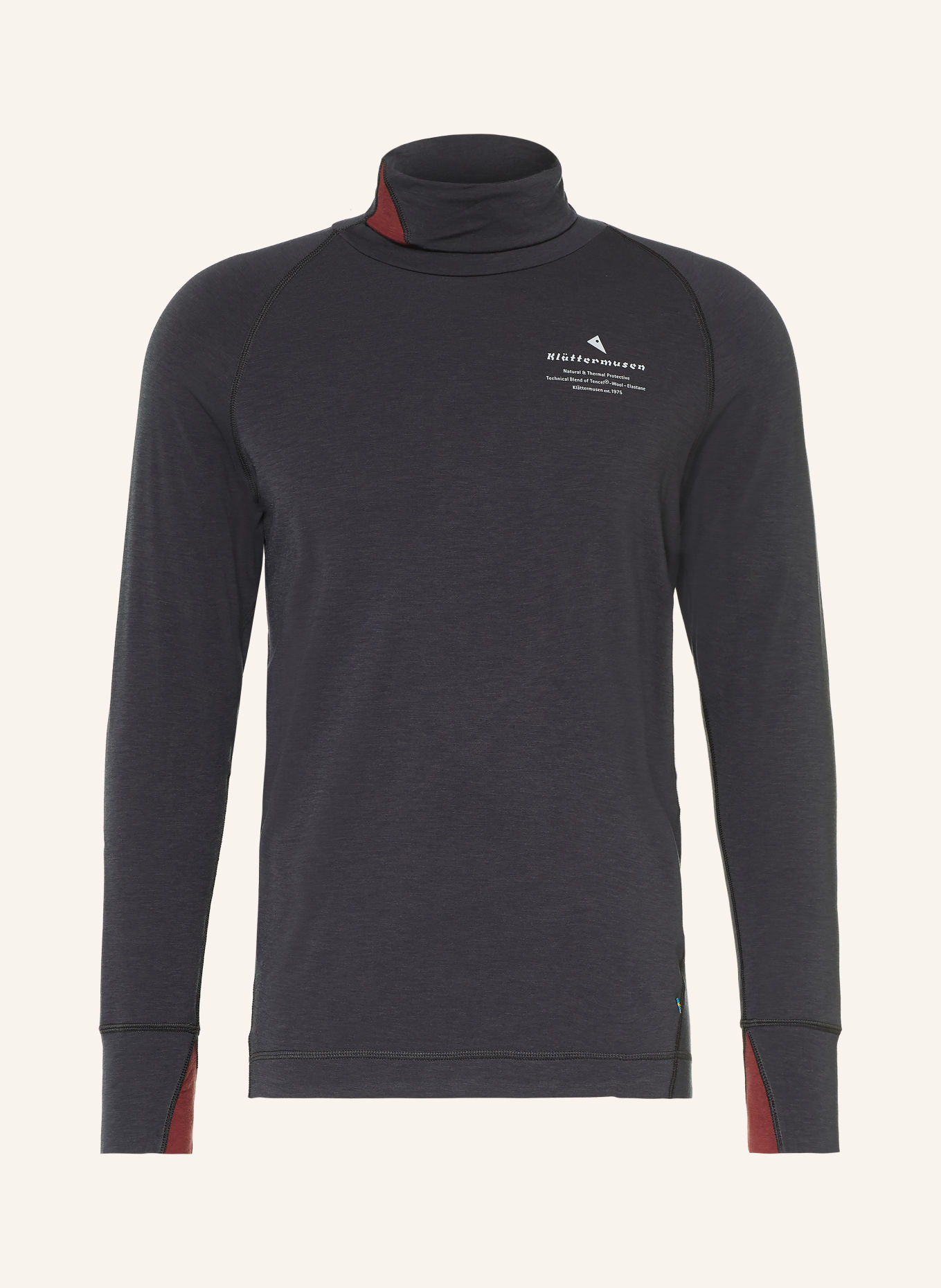 Klättermusen Baselayer FAFNE: ZWART / BRUIN