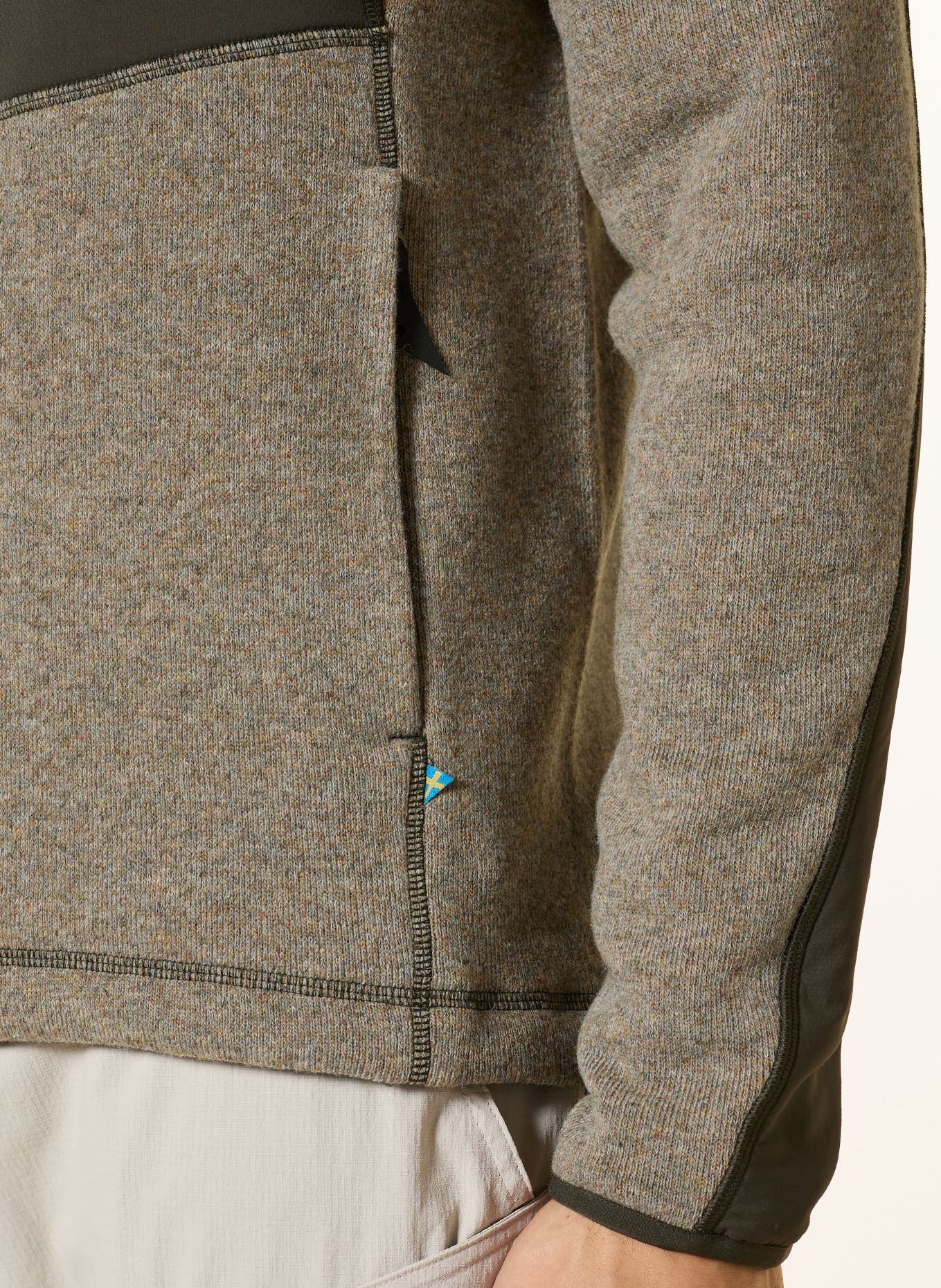 Klättermusen Veste polaire BALDERUS: OLIVE / GROEN