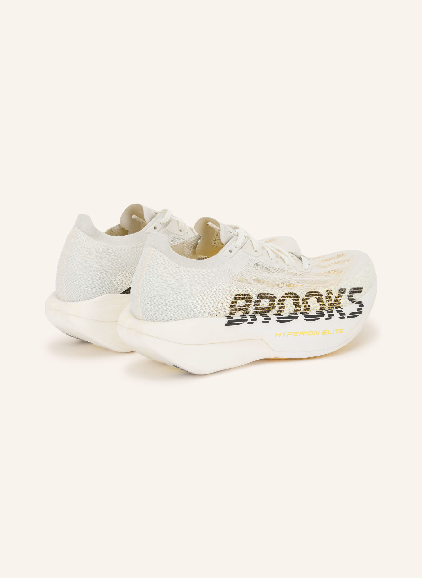BROOKS HYPERION ELITE 6 Running Shoes: LIGHT GRAY / WHITE / BLACK