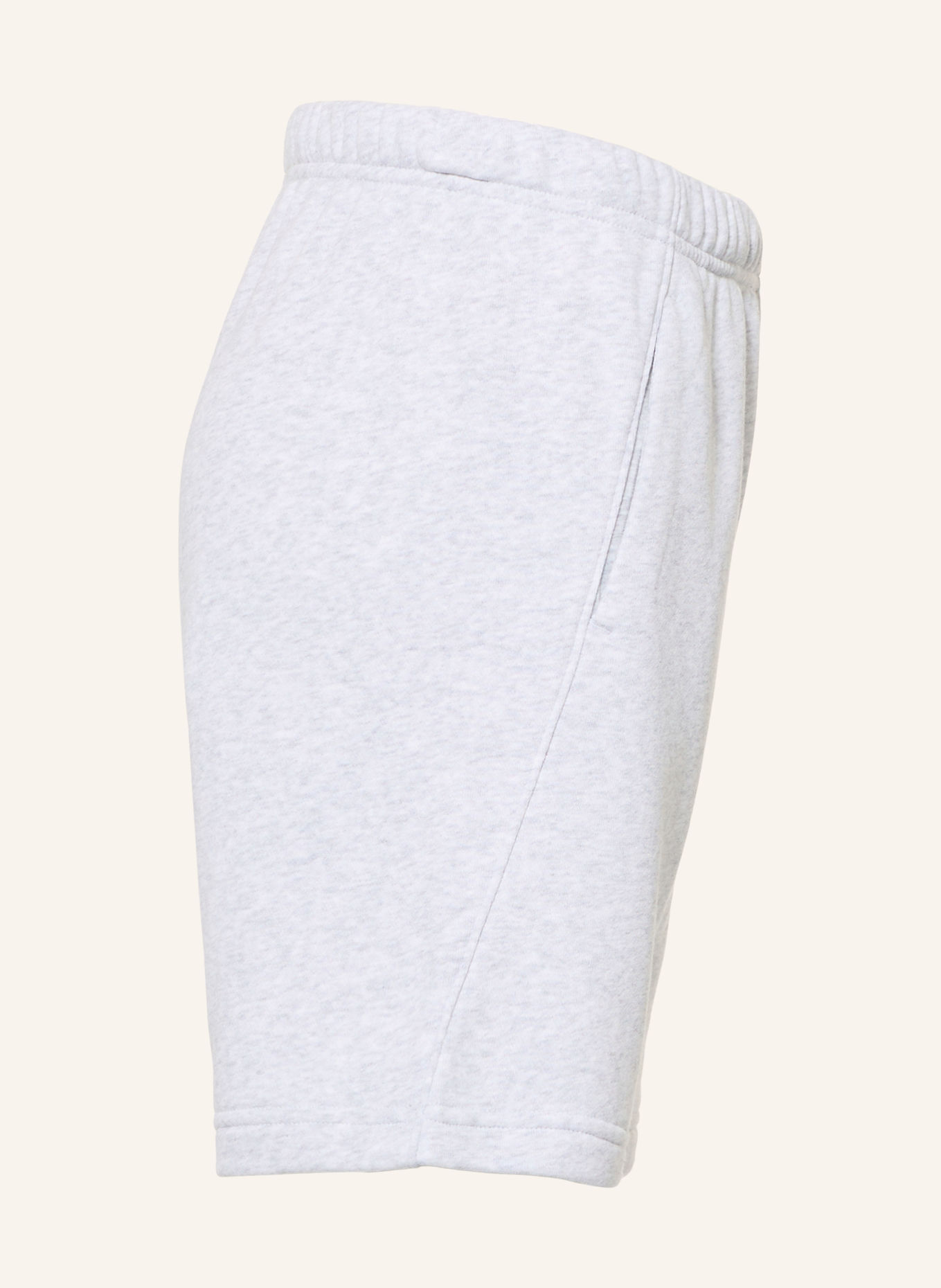 adidas Short en molleton: GRIS CLAIR / BEIGE / ÉCRU