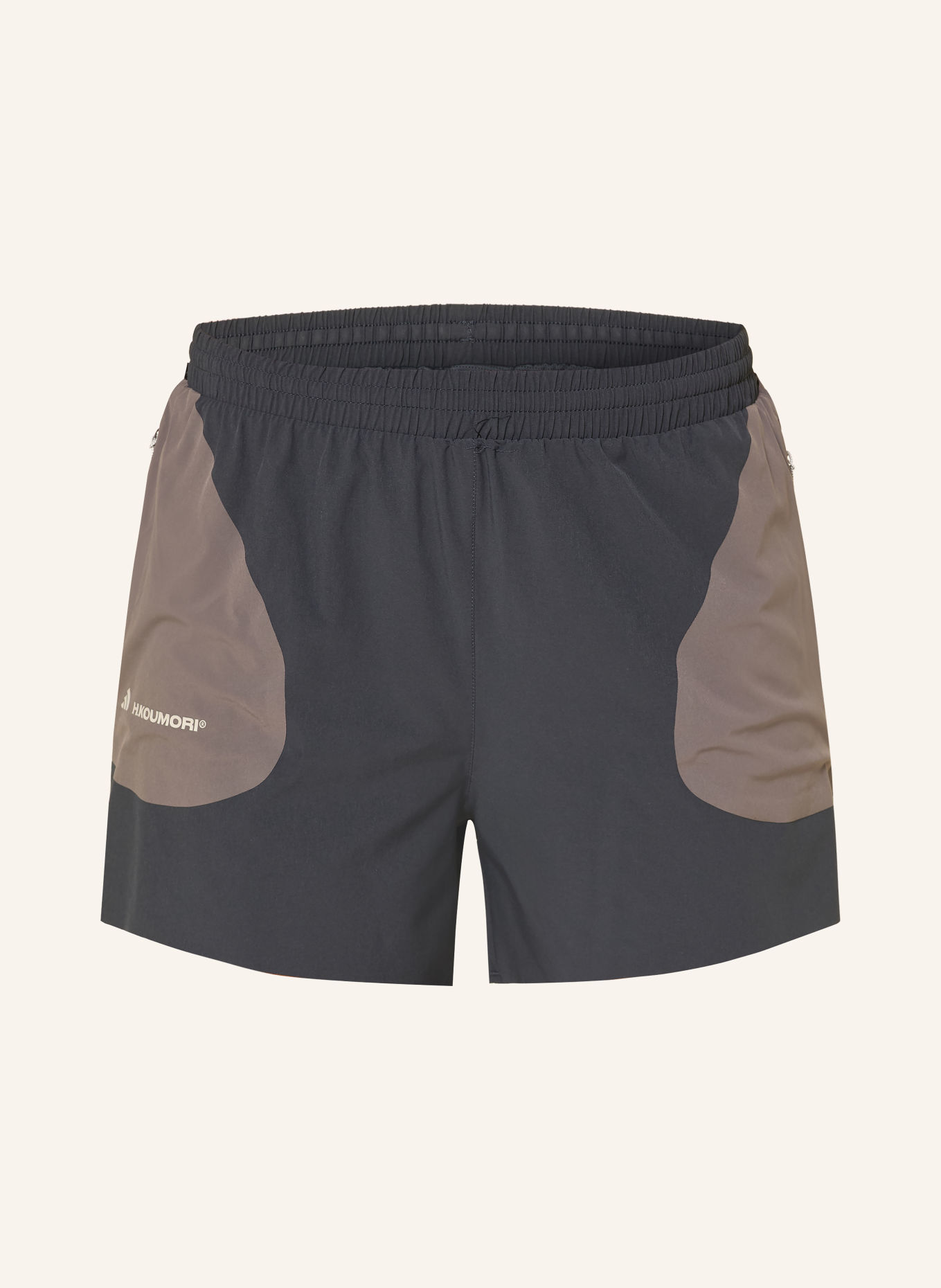 adidas HERMANOS KOUMORI 2-in-1 running shorts: DARK GRAY / GRAY