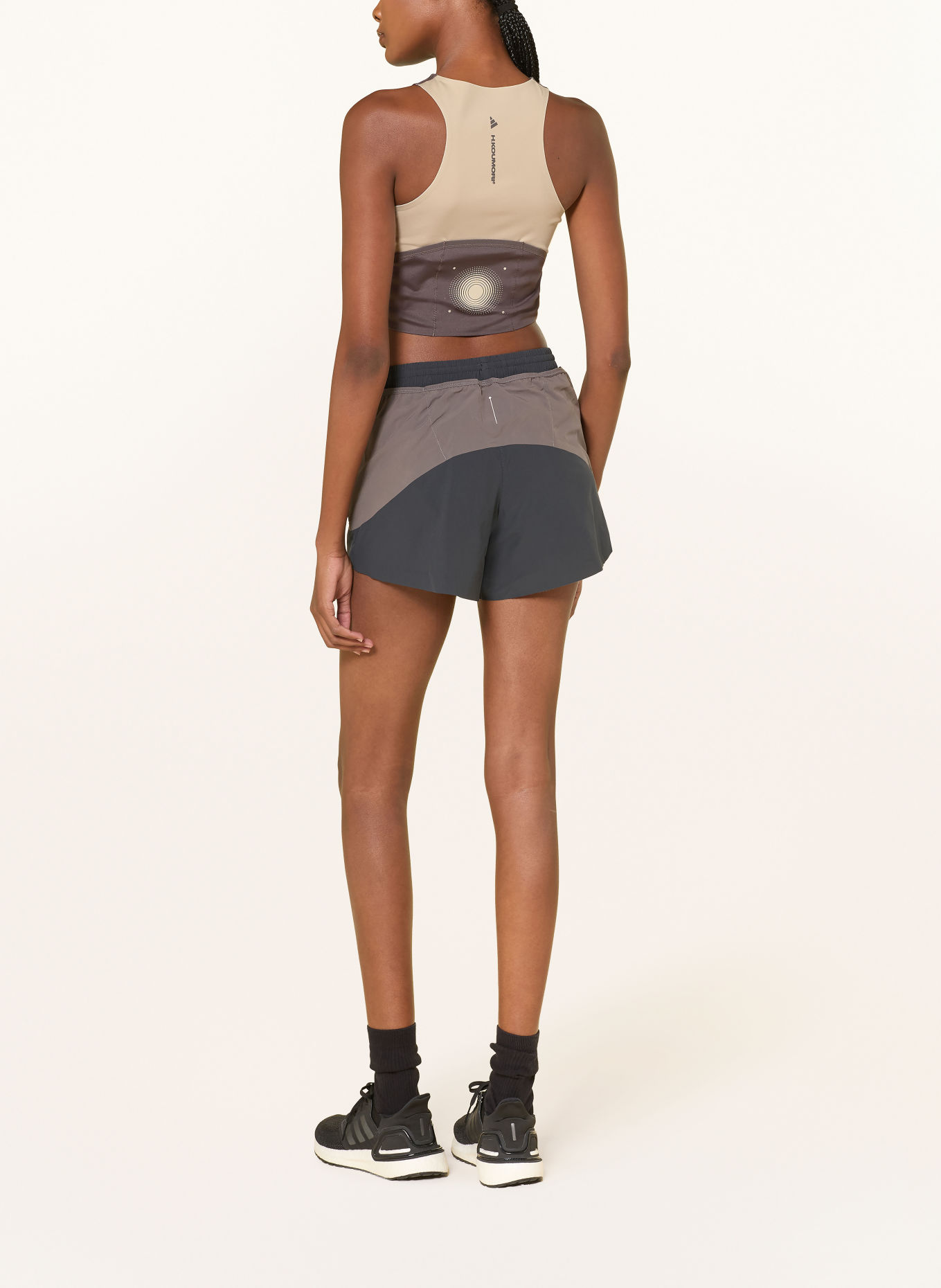 adidas Functional top by HERMANOS KOUMORI: BEIGE / DARK GRAY