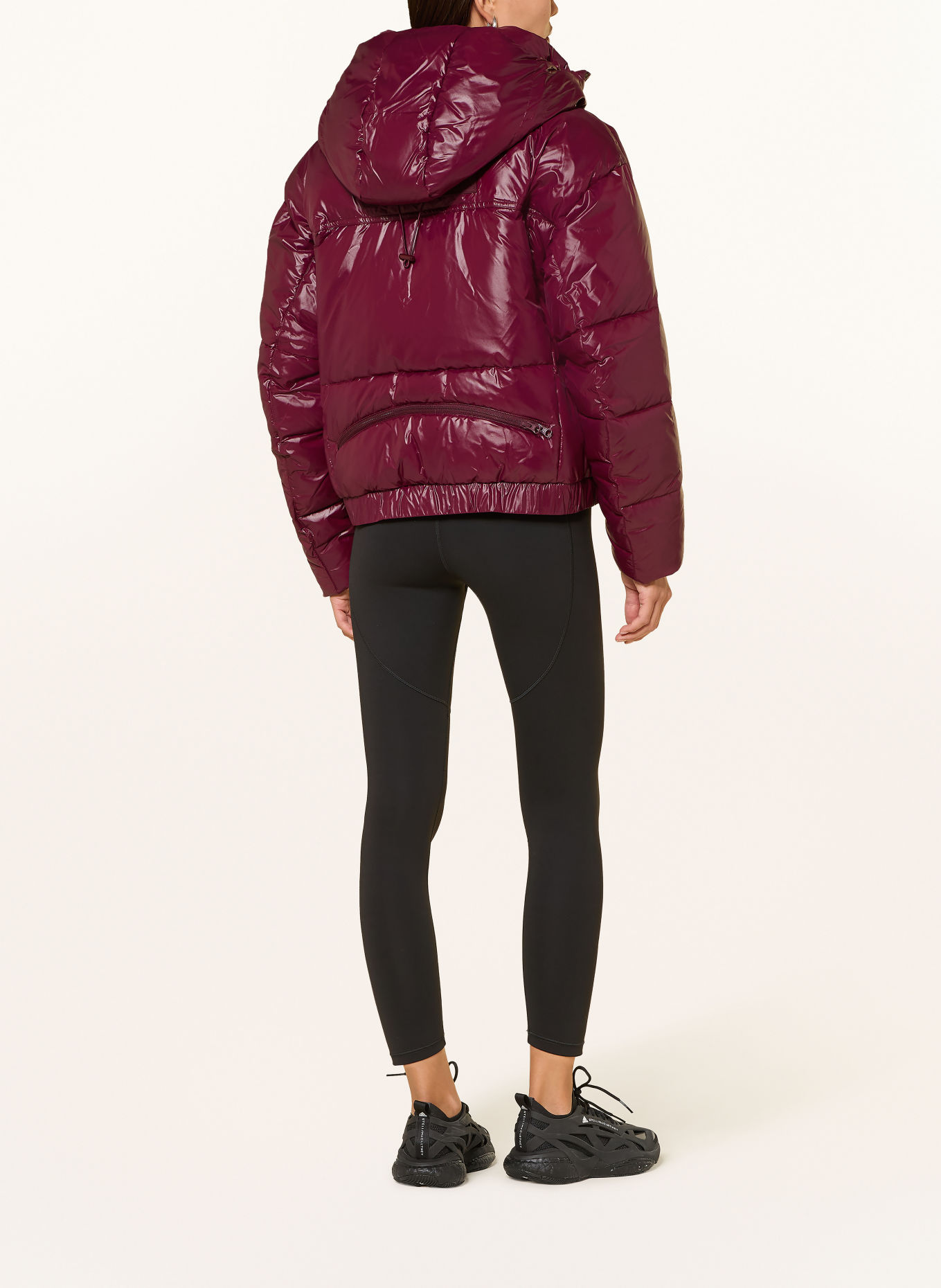 adidas by Stella McCartney Steppjacke ADIDAS BY STELLA MCCARTNEY: DUNKELROT / SCHWARZ