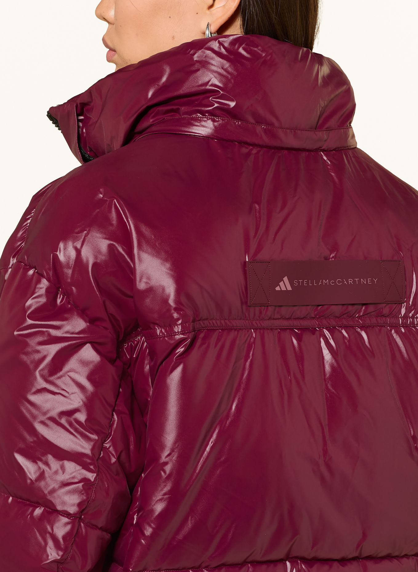 adidas by Stella McCartney Steppjacke ADIDAS BY STELLA MCCARTNEY: DUNKELROT / SCHWARZ