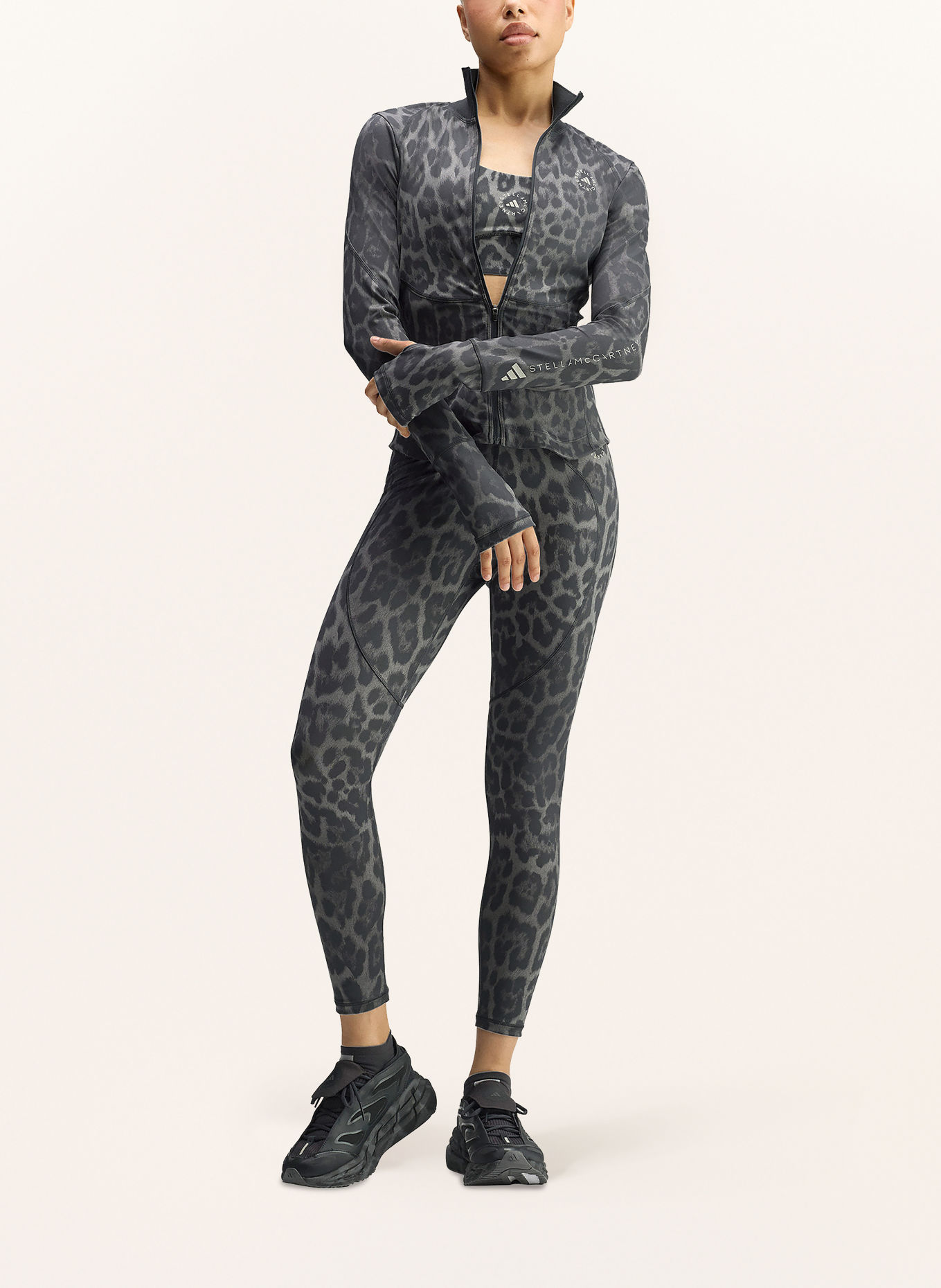 adidas by Stella McCartney Trainingsjacke ADIDAS BY STELLA MCCARTNEY: GRAU / DUNKELGRAU