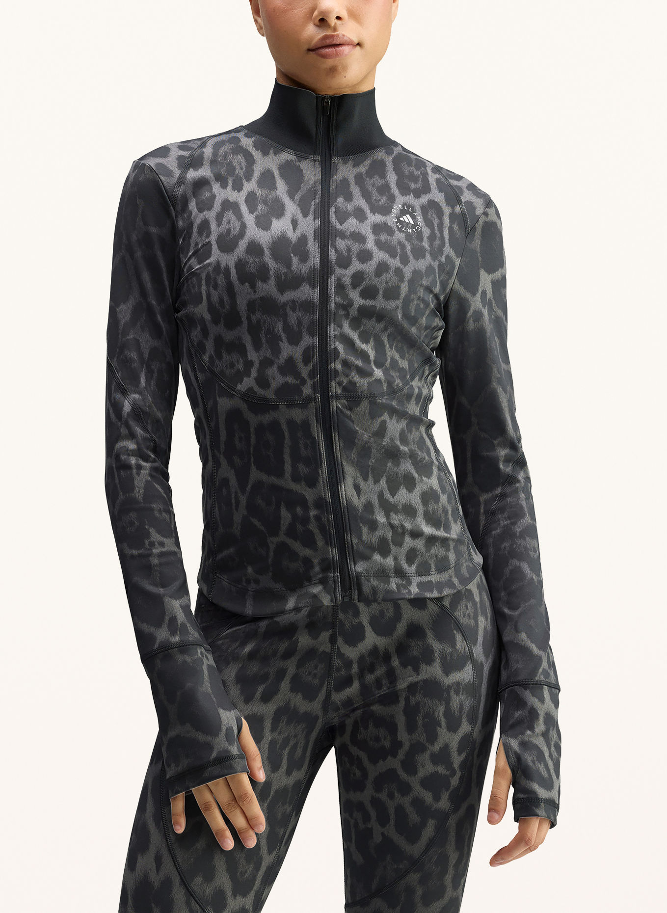 adidas by Stella McCartney Trainingsjacke ADIDAS BY STELLA MCCARTNEY: GRAU / DUNKELGRAU