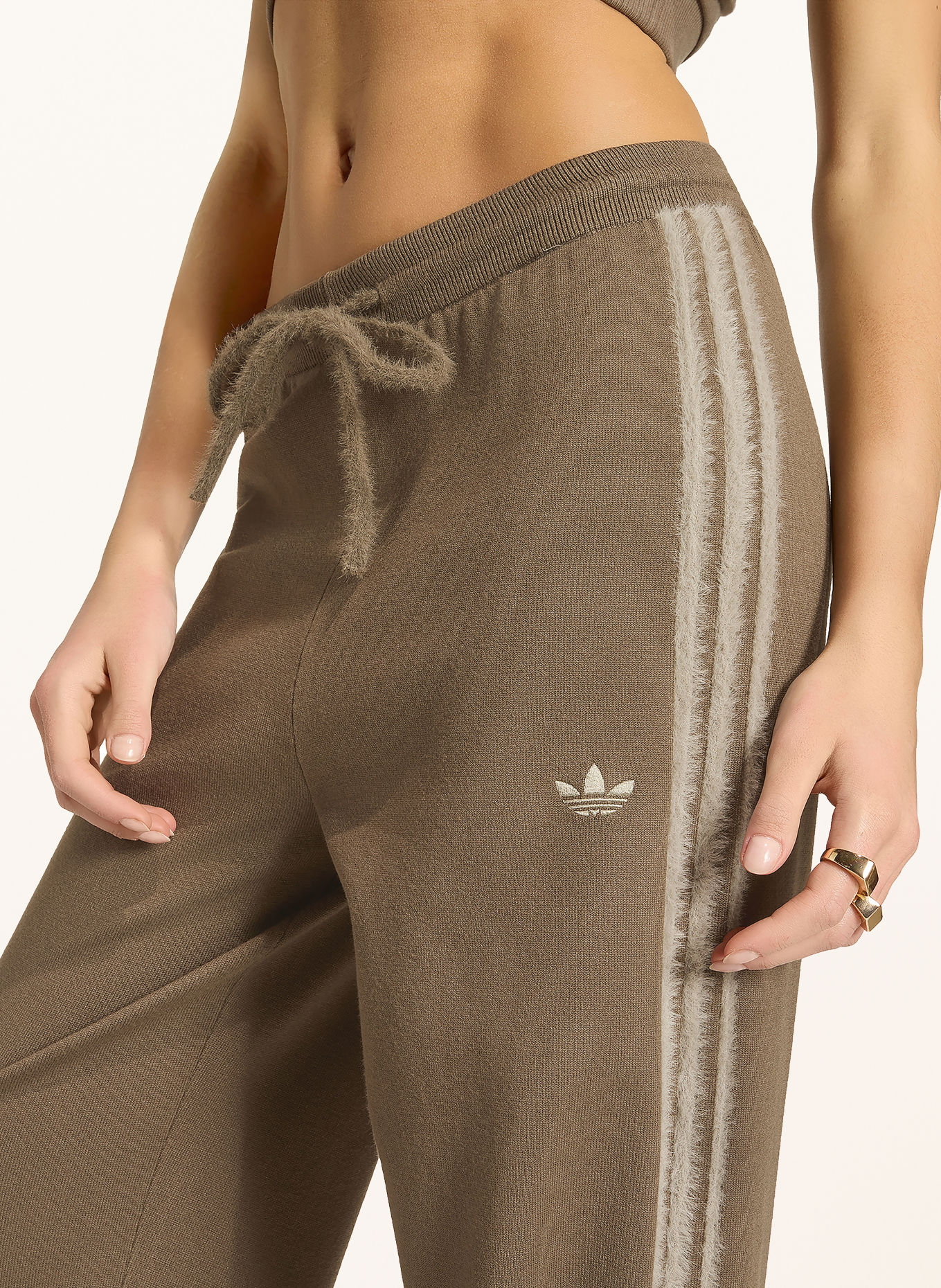 adidas Originals Strickhose FIREBIRD: BRAUN / KHAKI
