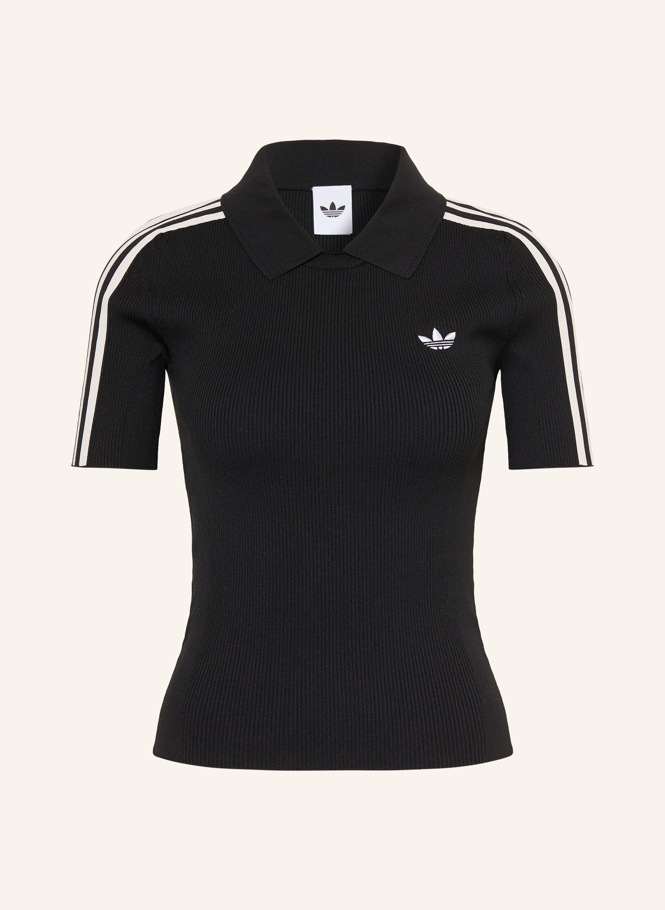 adidas Originals Polo en jersey CALI: NOIR / BLANC