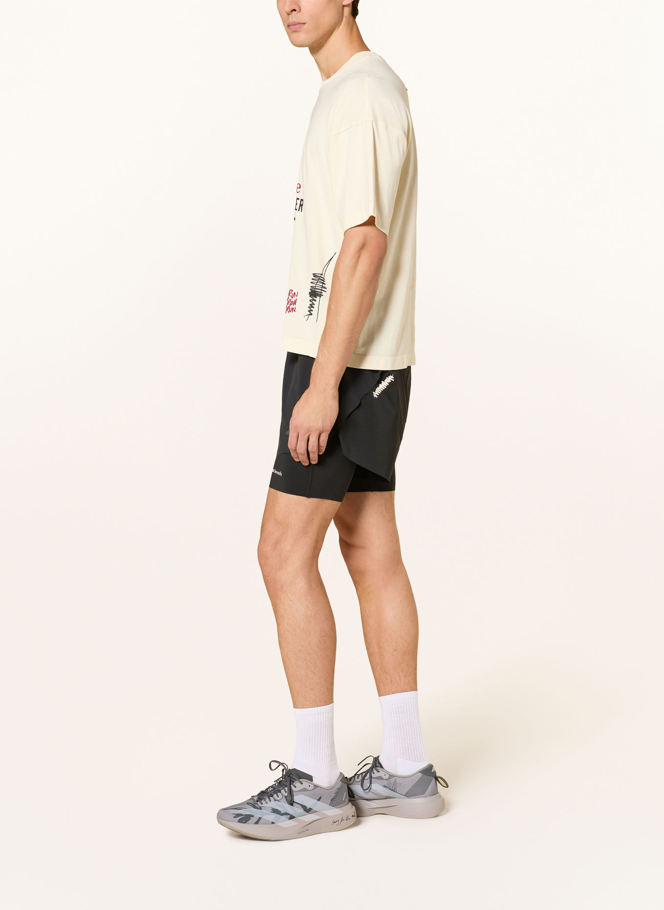 adidas 2-in-1 hardloopshort ADI X SFTM: ZWART