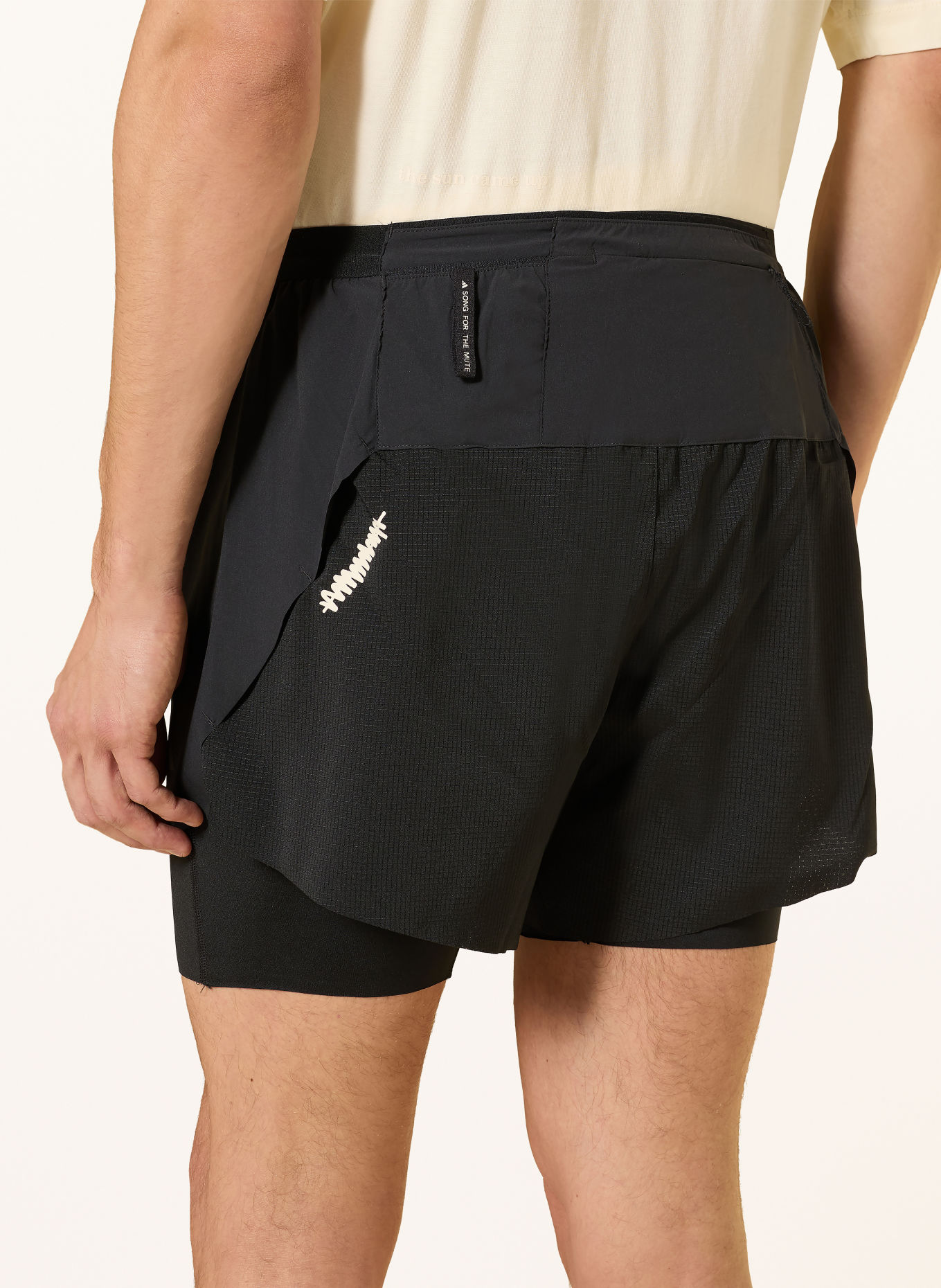 adidas 2-in-1 hardloopshort ADI X SFTM: ZWART
