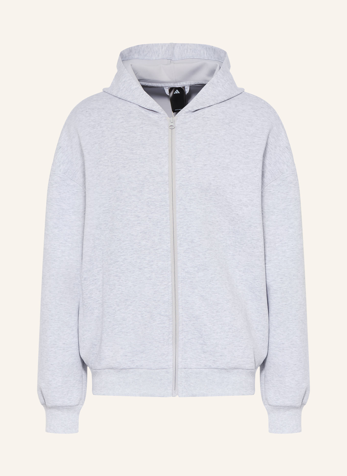 adidas Sweatvest SOFT LUX: LICHTGRIJS