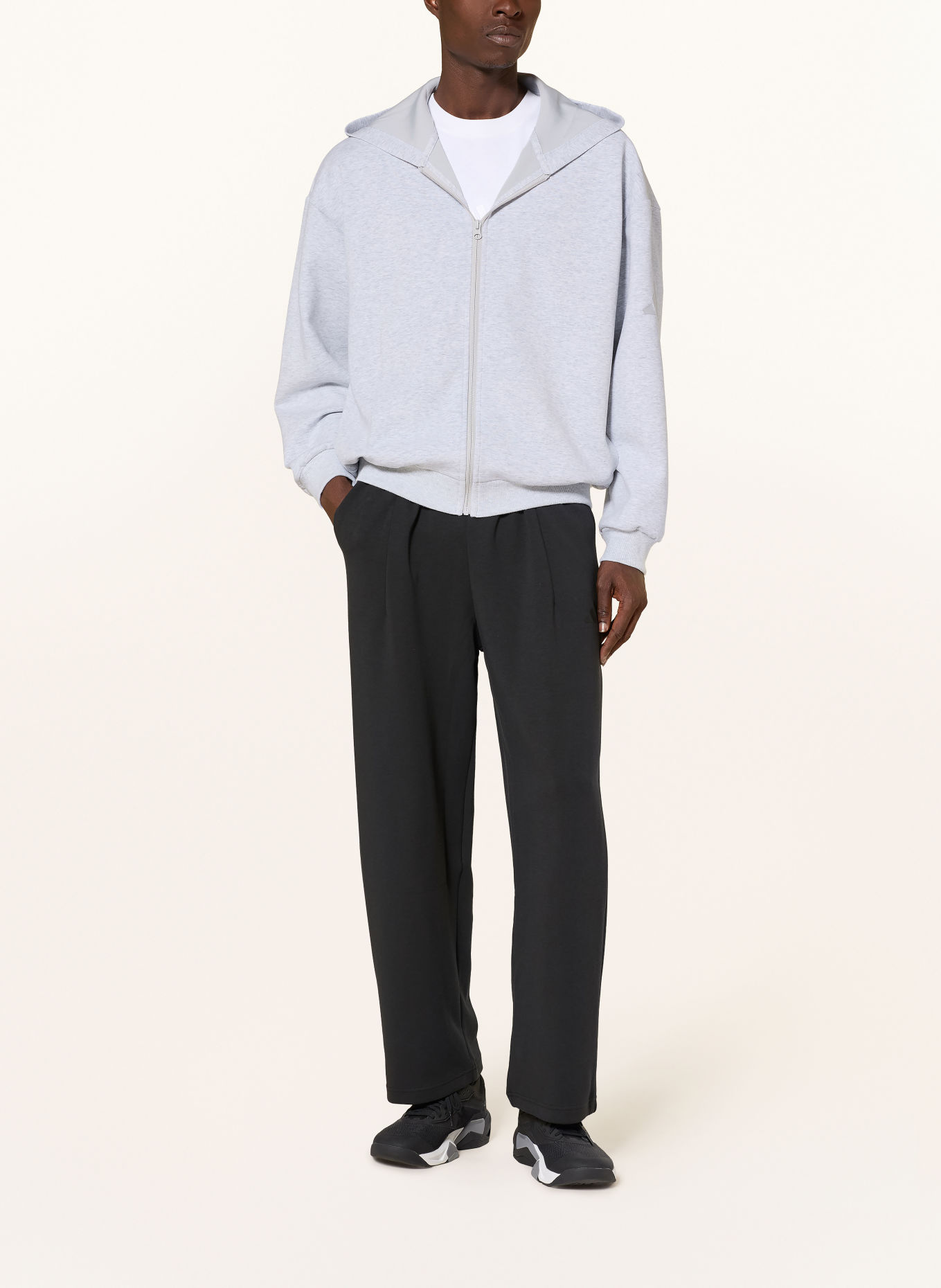 adidas Sweatvest SOFT LUX: LICHTGRIJS