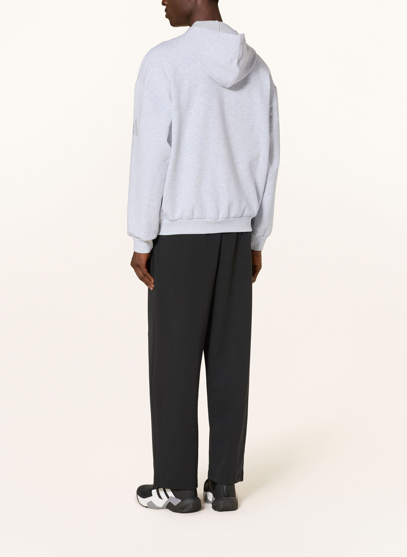 adidas Sweatvest SOFT LUX: LICHTGRIJS