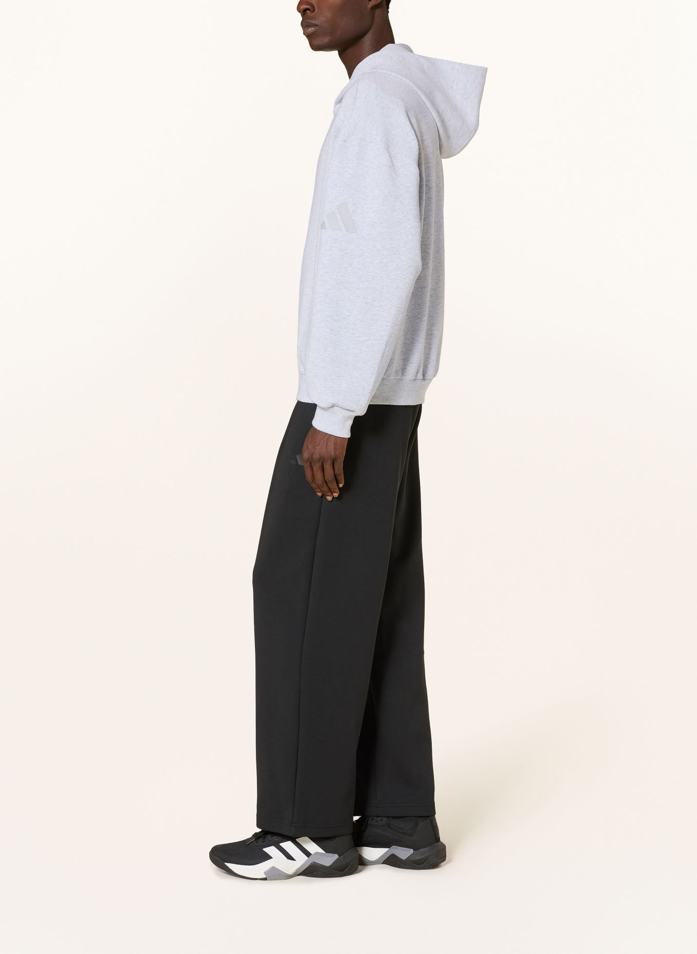 adidas Sweatvest SOFT LUX: LICHTGRIJS