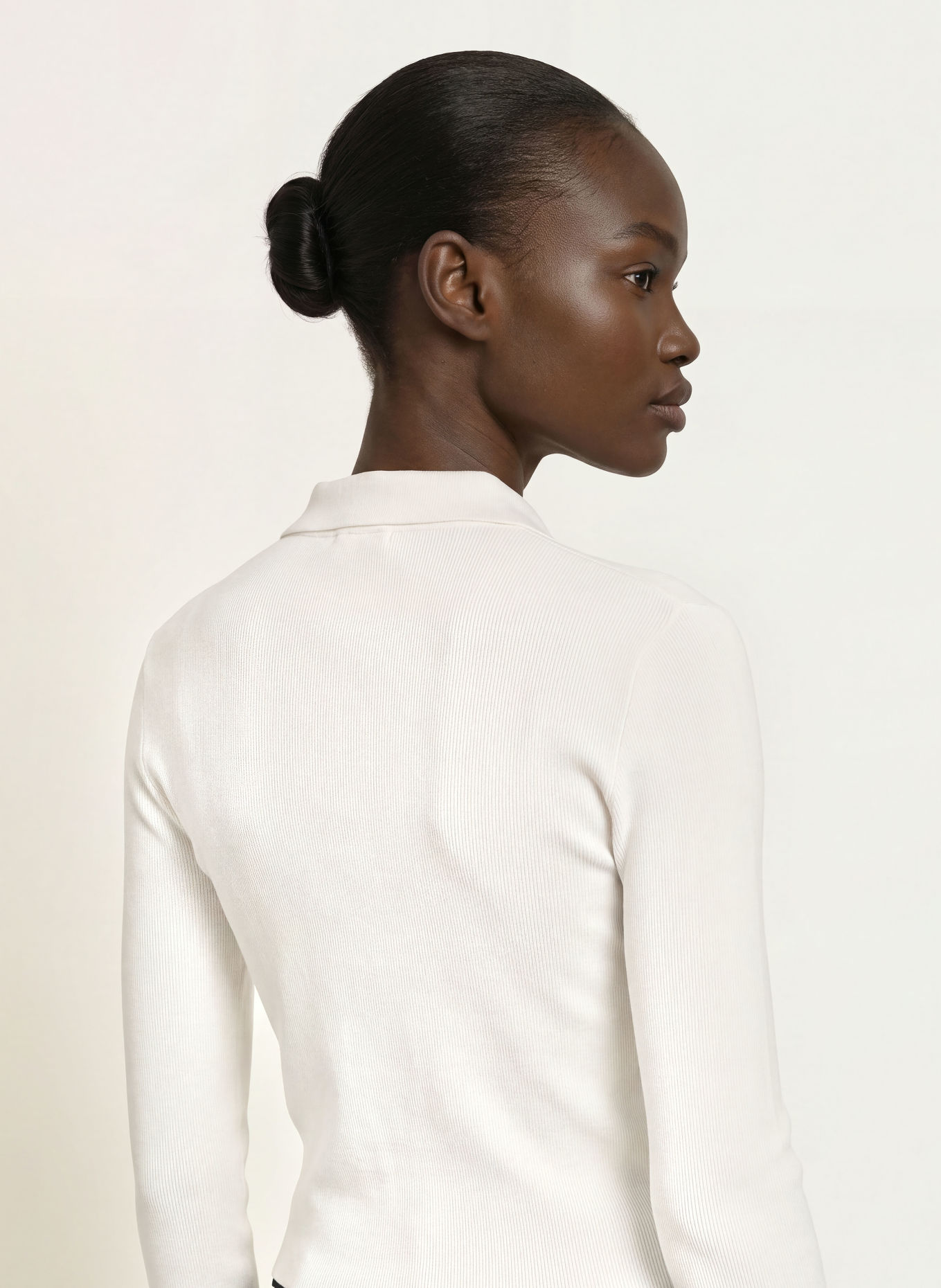 HUGO Strick-Poloshirt SAREPLINNY: WEISS