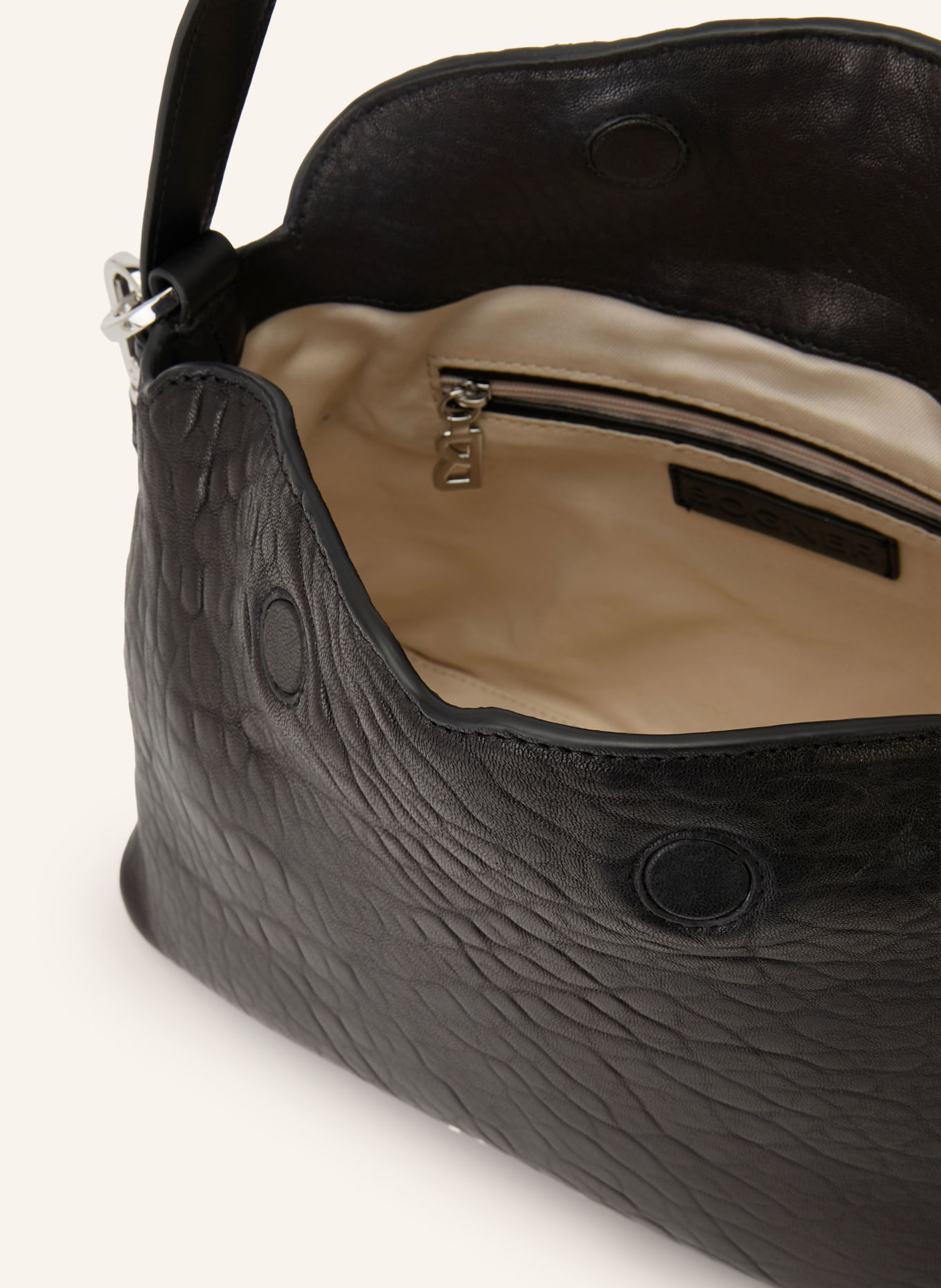 BOGNER Beuteltasche ANZERE PHOENIX: SCHWARZ / SILBER