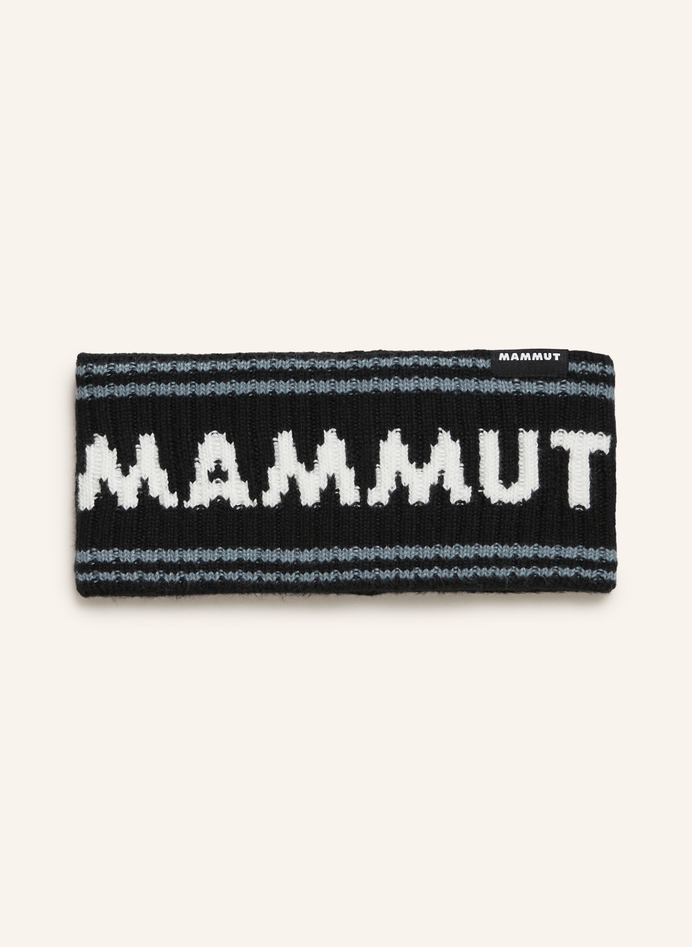 MAMMUT Hoofdband: ZWART / BLAUWGRIJS / WIT