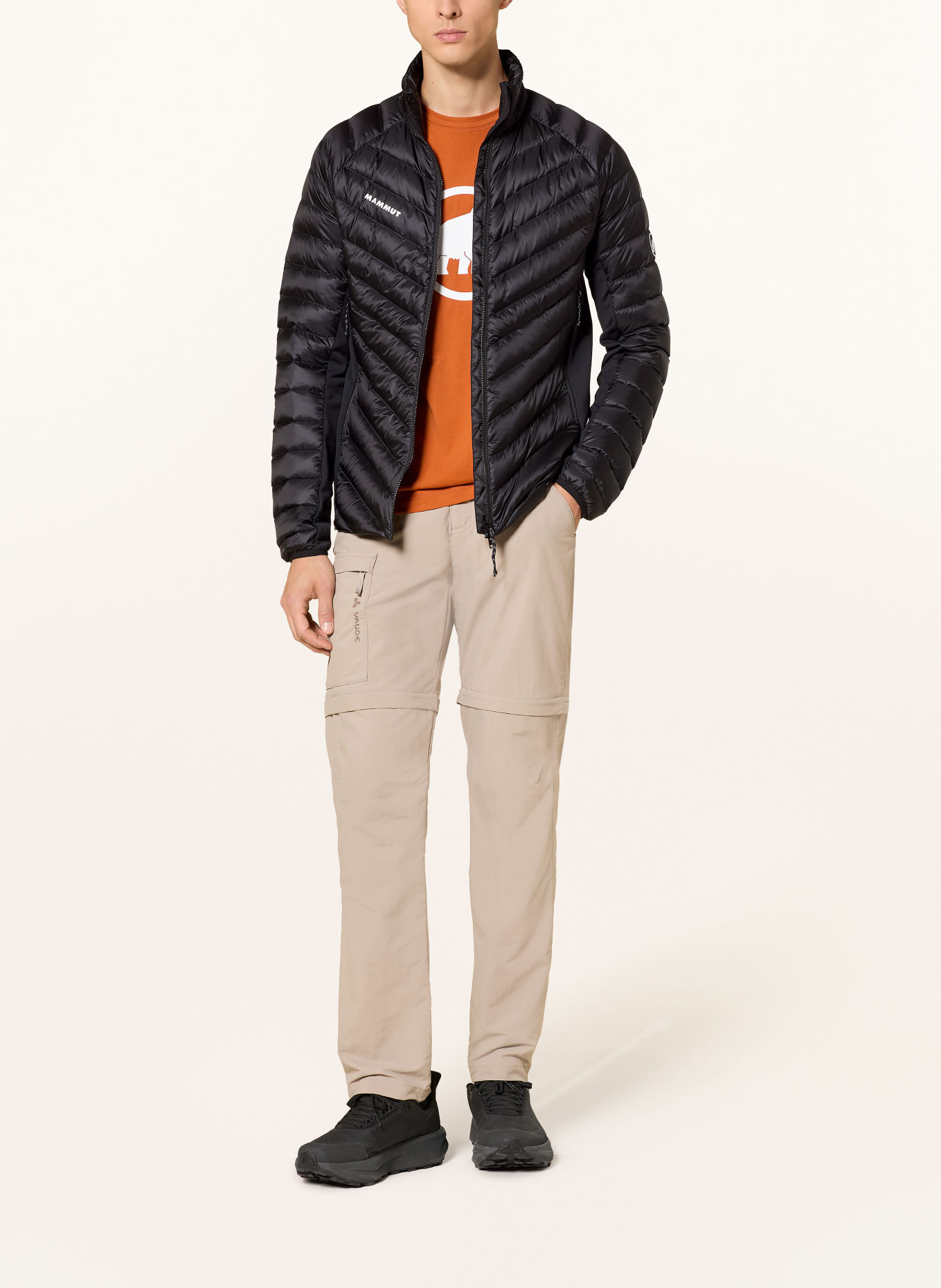 MAMMUT BROAD PEEK IN Hybrid Down Jacket: BLACK