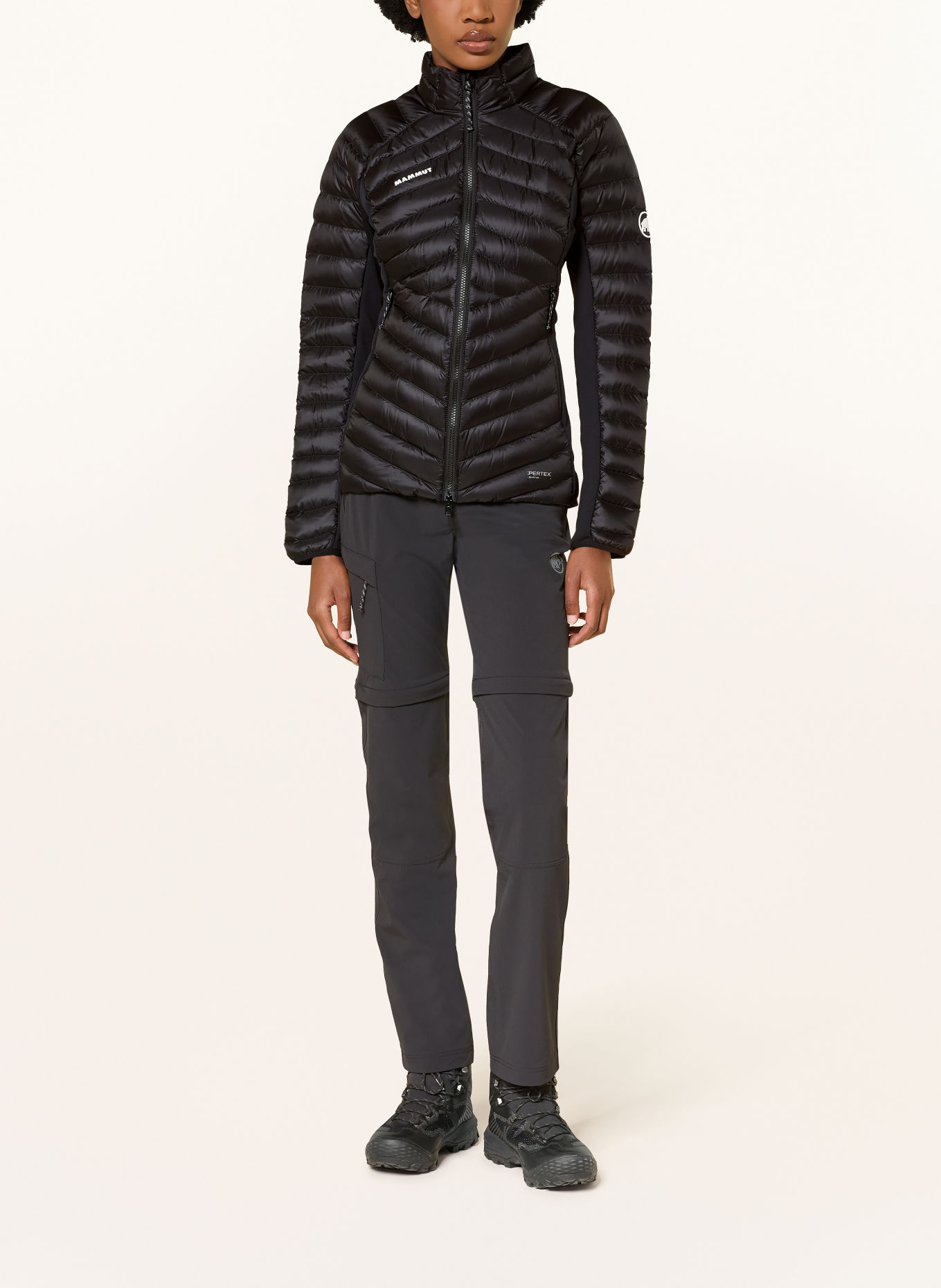 MAMMUT Hybride jas BROAD PEAK IN: ZWART