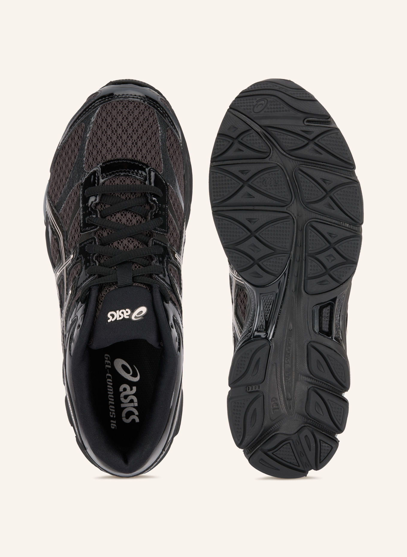 ASICS Sneakers GEL-CUMULUS 16: ZWART / DONKERGRIJS