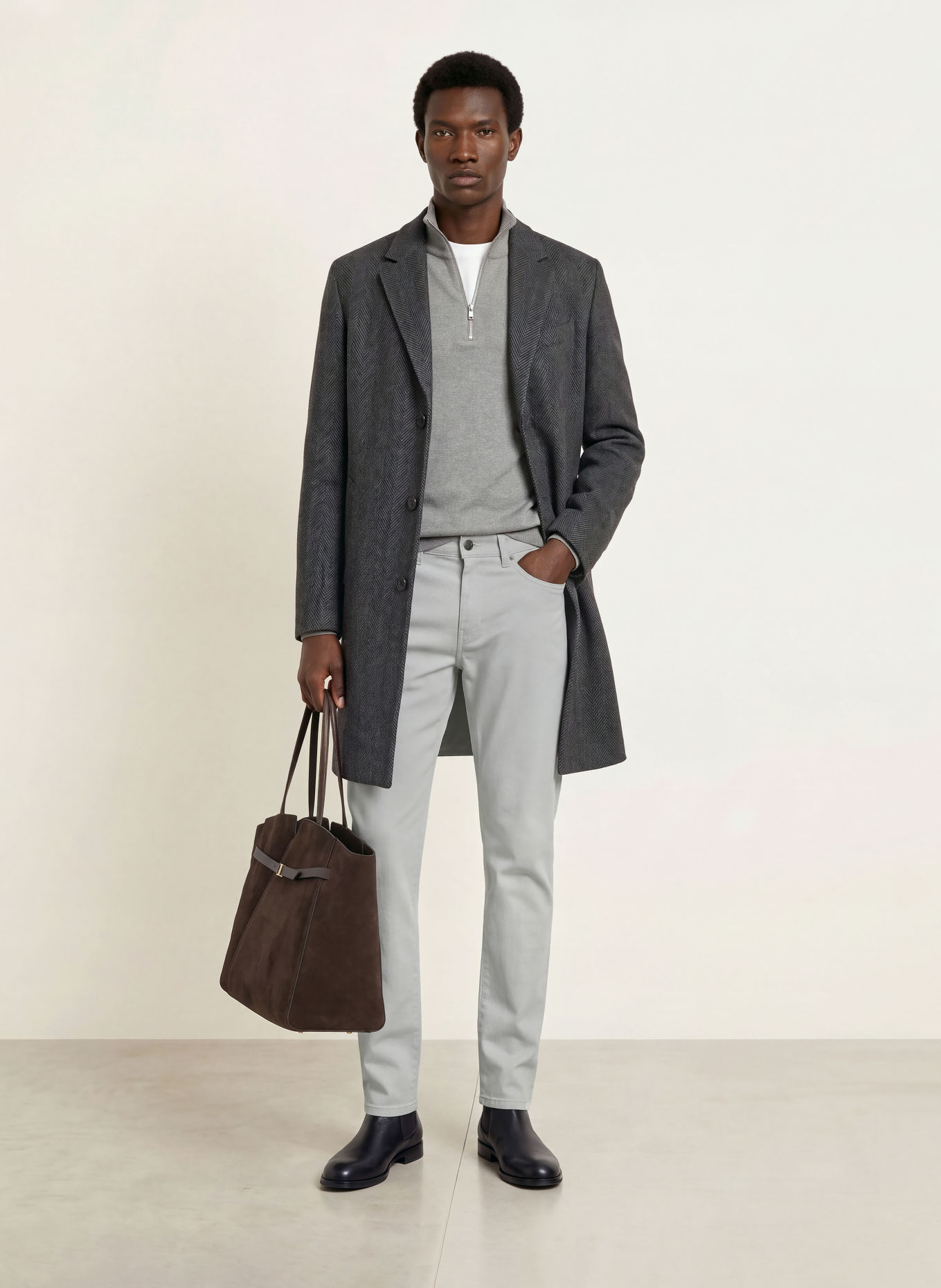 BOSS Jean RE.MAINE coupe régulière: GRIS CLAIR